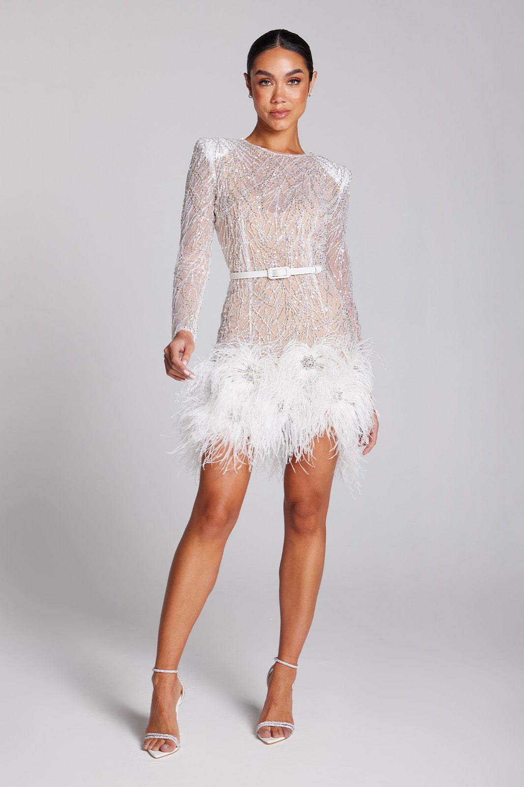 Aria White Dress – NADINE MERABI