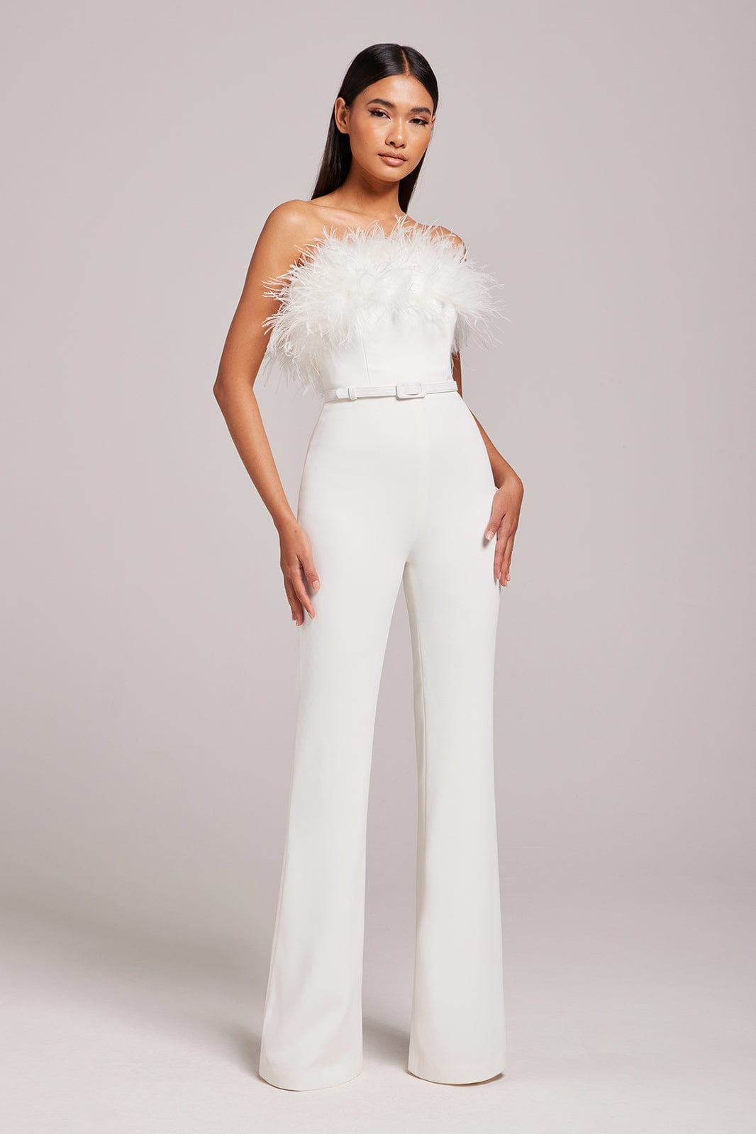 Nadine Merabi Colette White Jumpsuit XL