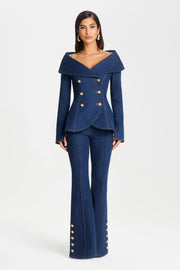 TROUSER Trousers Kendra Dark Denim Pants
