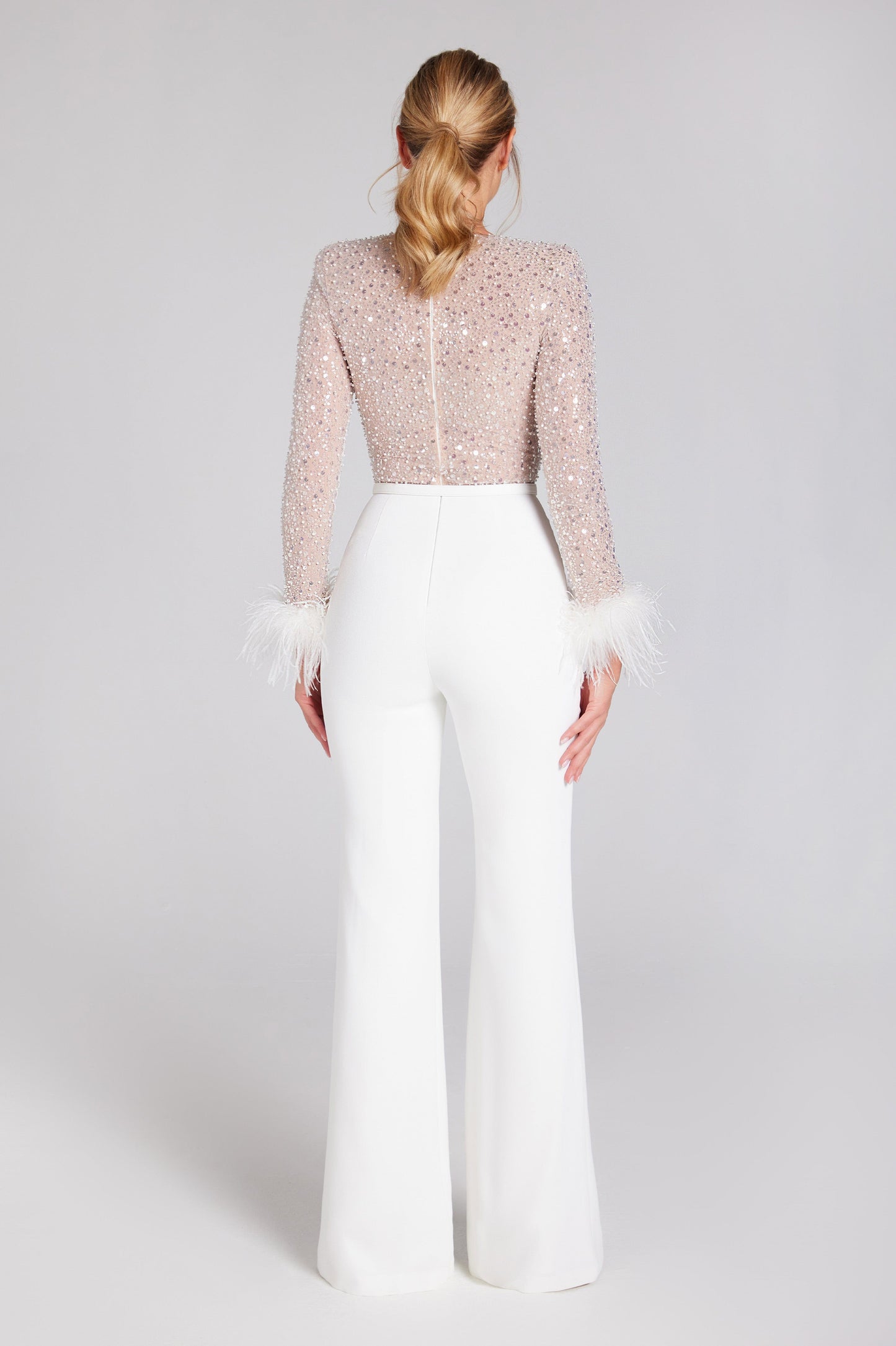NADINE MERABI Jumpsuits Amelia White Jumpsuit