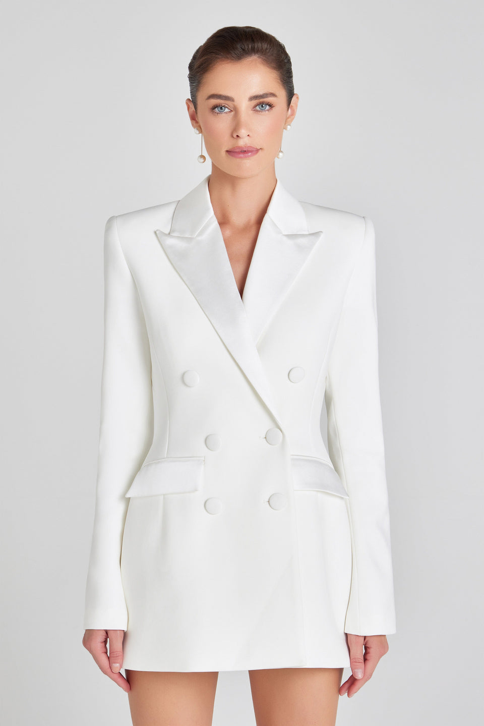 NADINE MERABI Blazer Monica White Blazer Dress