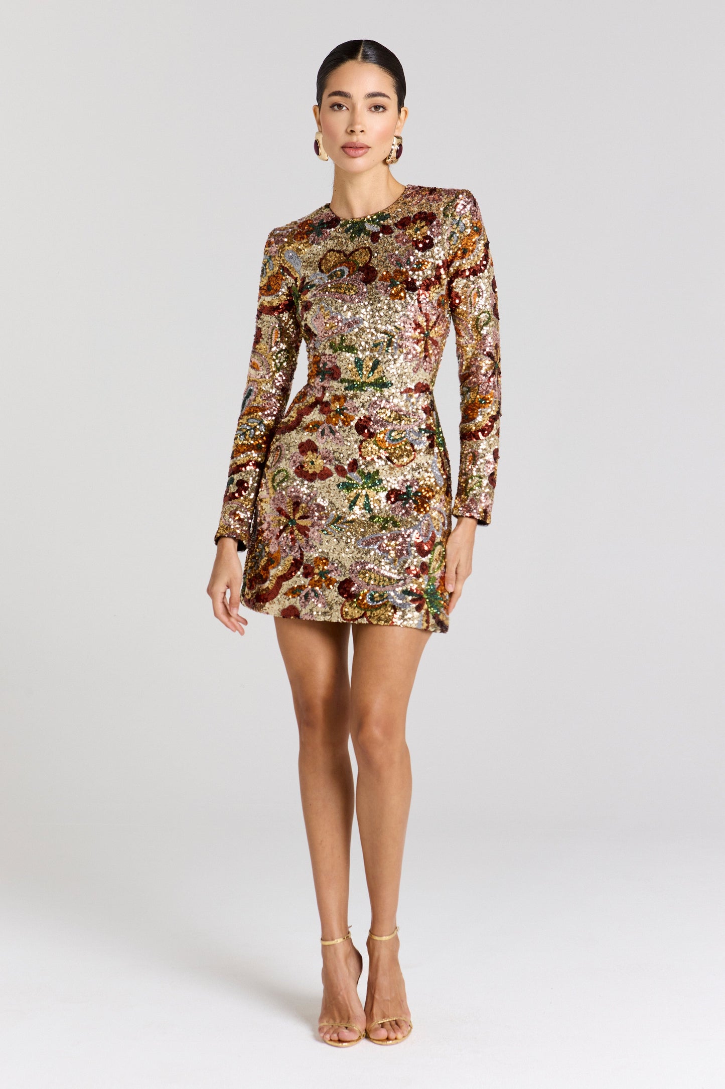 NADINE MERABI Dresses Camille Gold Dress