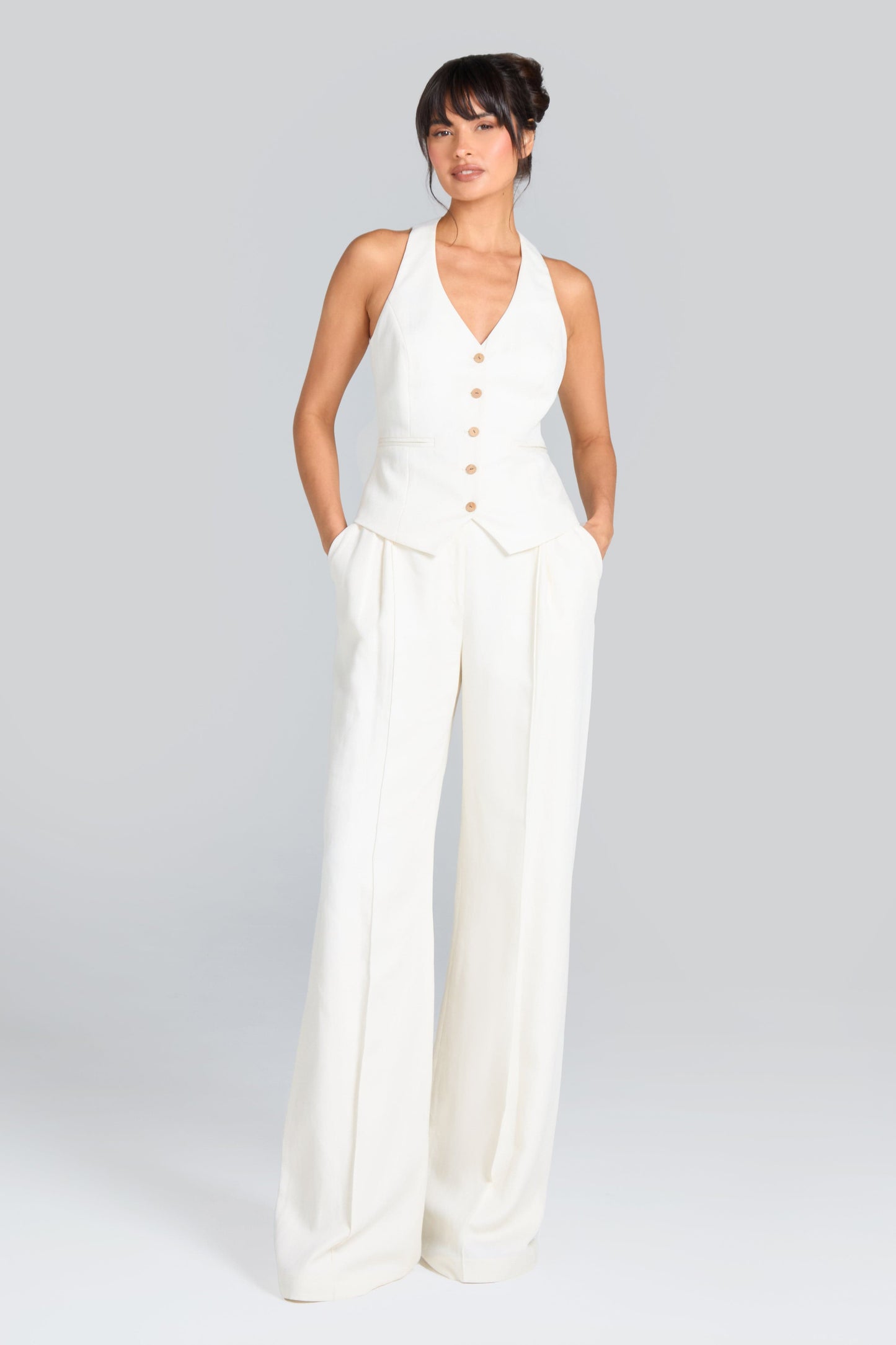Cate White Waistcoat