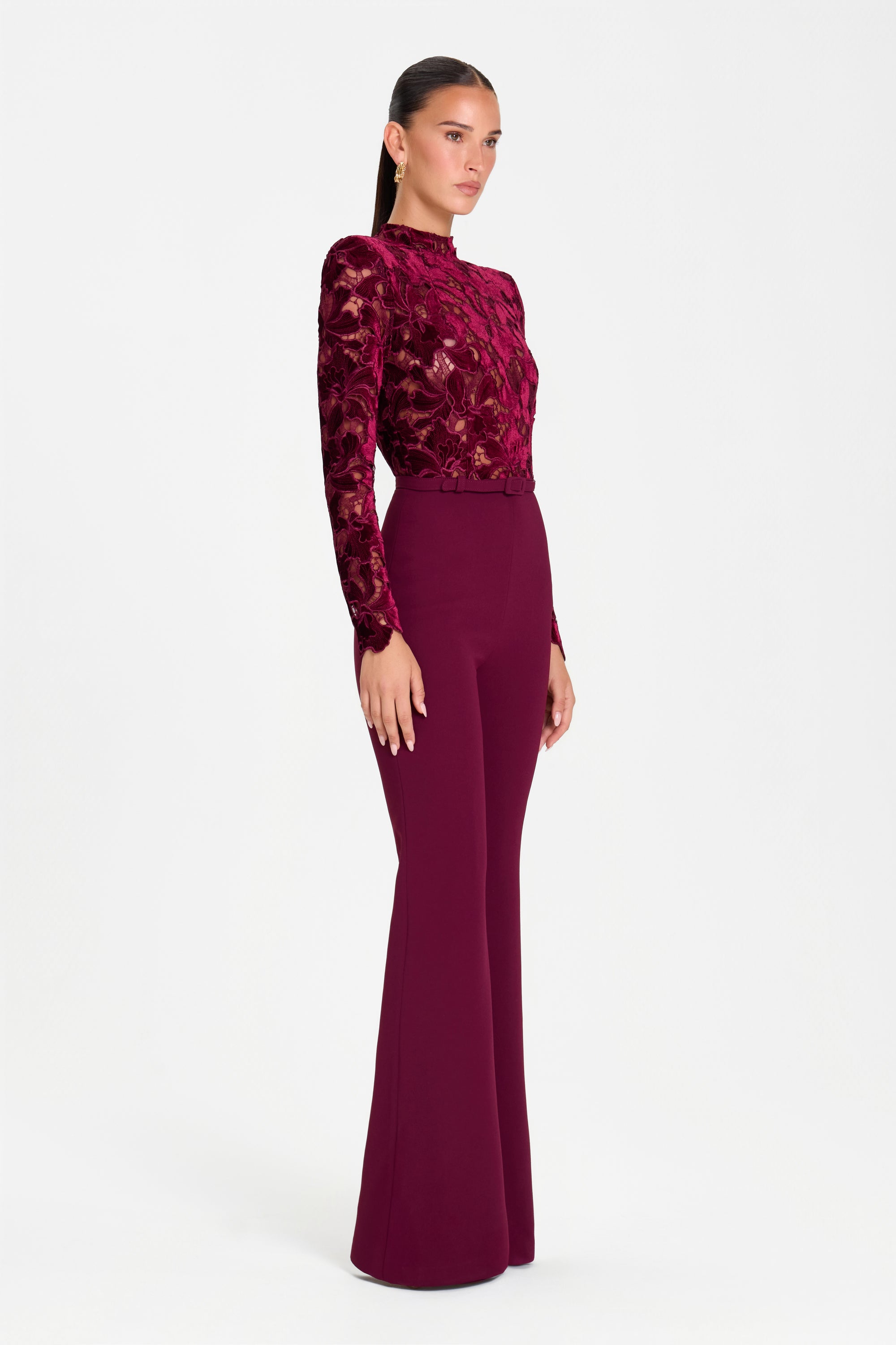 ELEANOR BURGUNDY JUMPSUIT