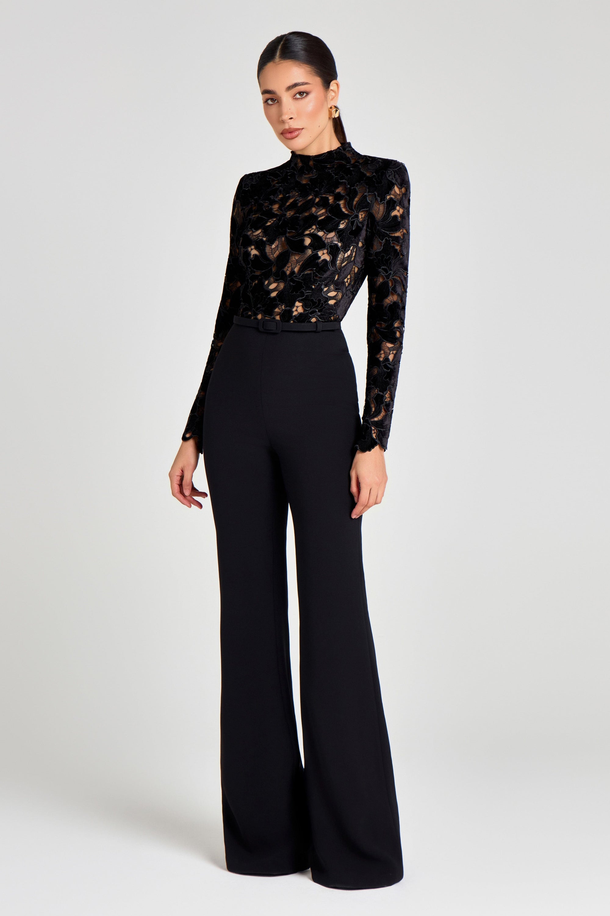 NADINE MERABI Jumpsuits Eleanor Black Jumpsuit