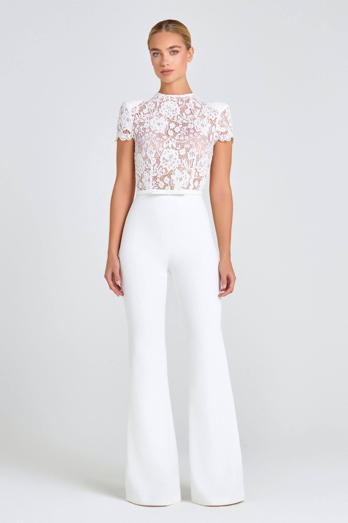 NADINE MERABI Jumpsuits Hattie White Jumpsuit