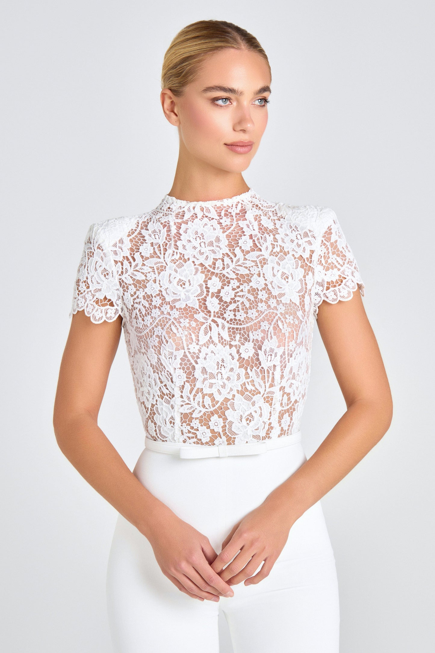 NADINE MERABI Jumpsuits Hattie White Jumpsuit