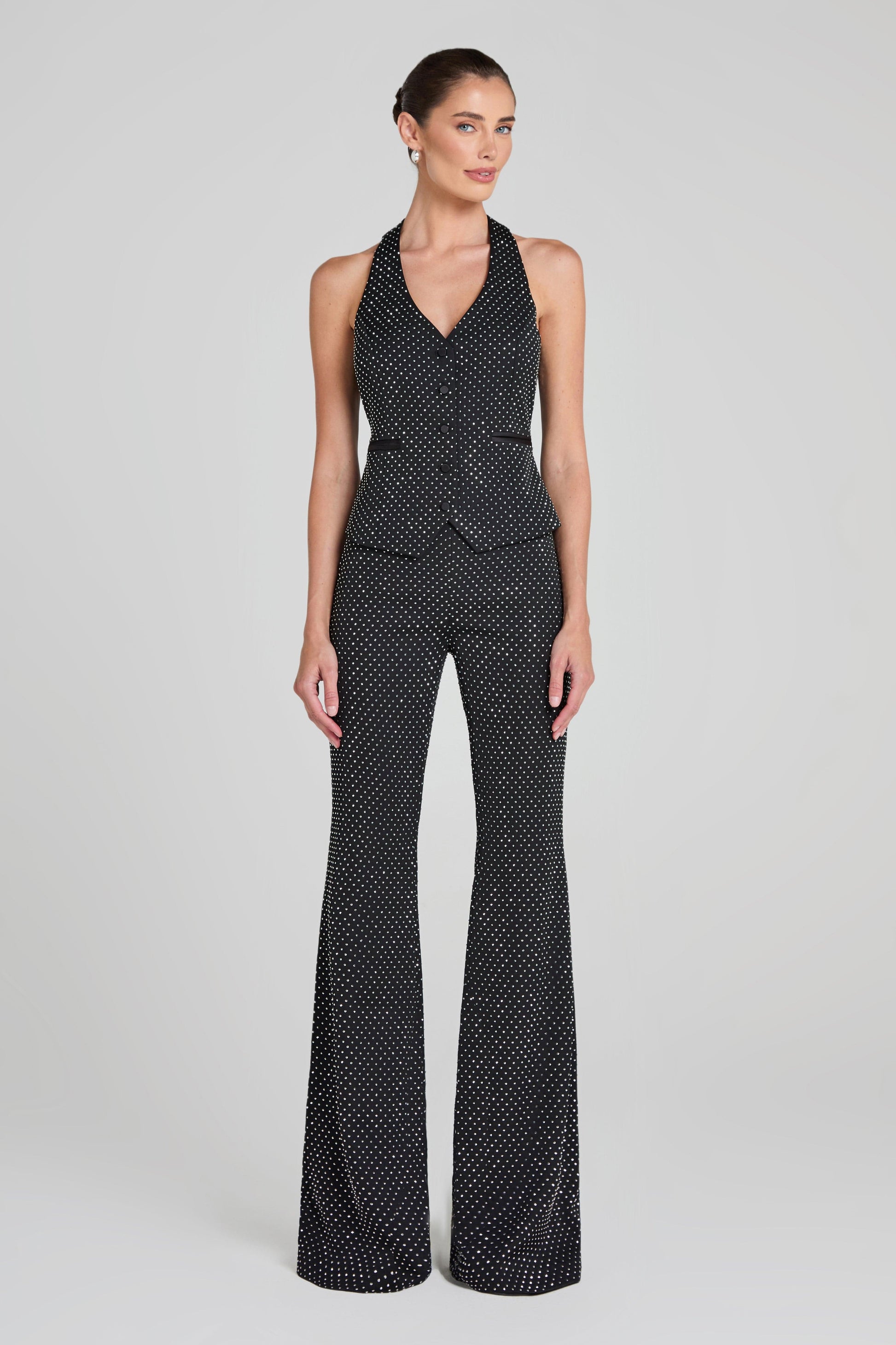 NADINE MERABI Tops Kira Black Waistcoat