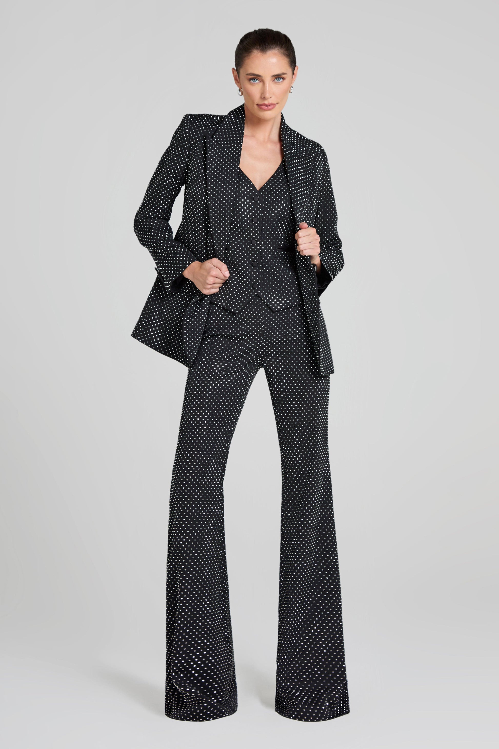 NADINE MERABI Tops Kira Black Waistcoat