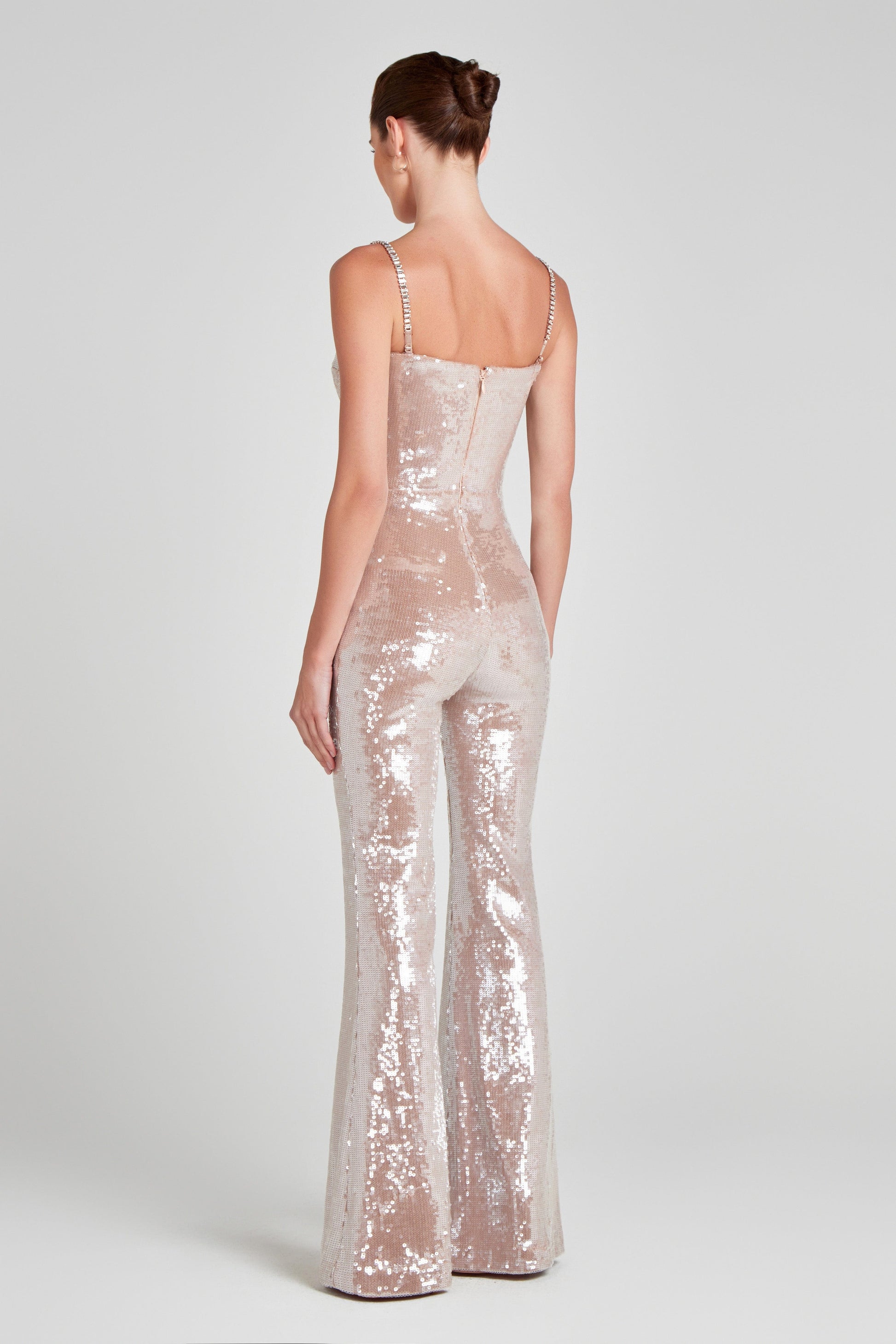 NADINE MERABI Jumpsuits Lucinda Champagne Jumpsuit
