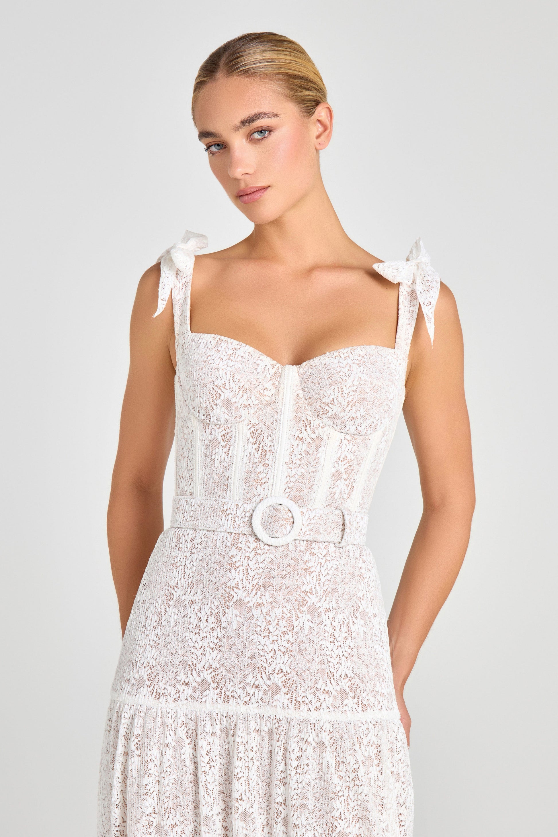 Nadine Merabi Dresses Miranda White Dress