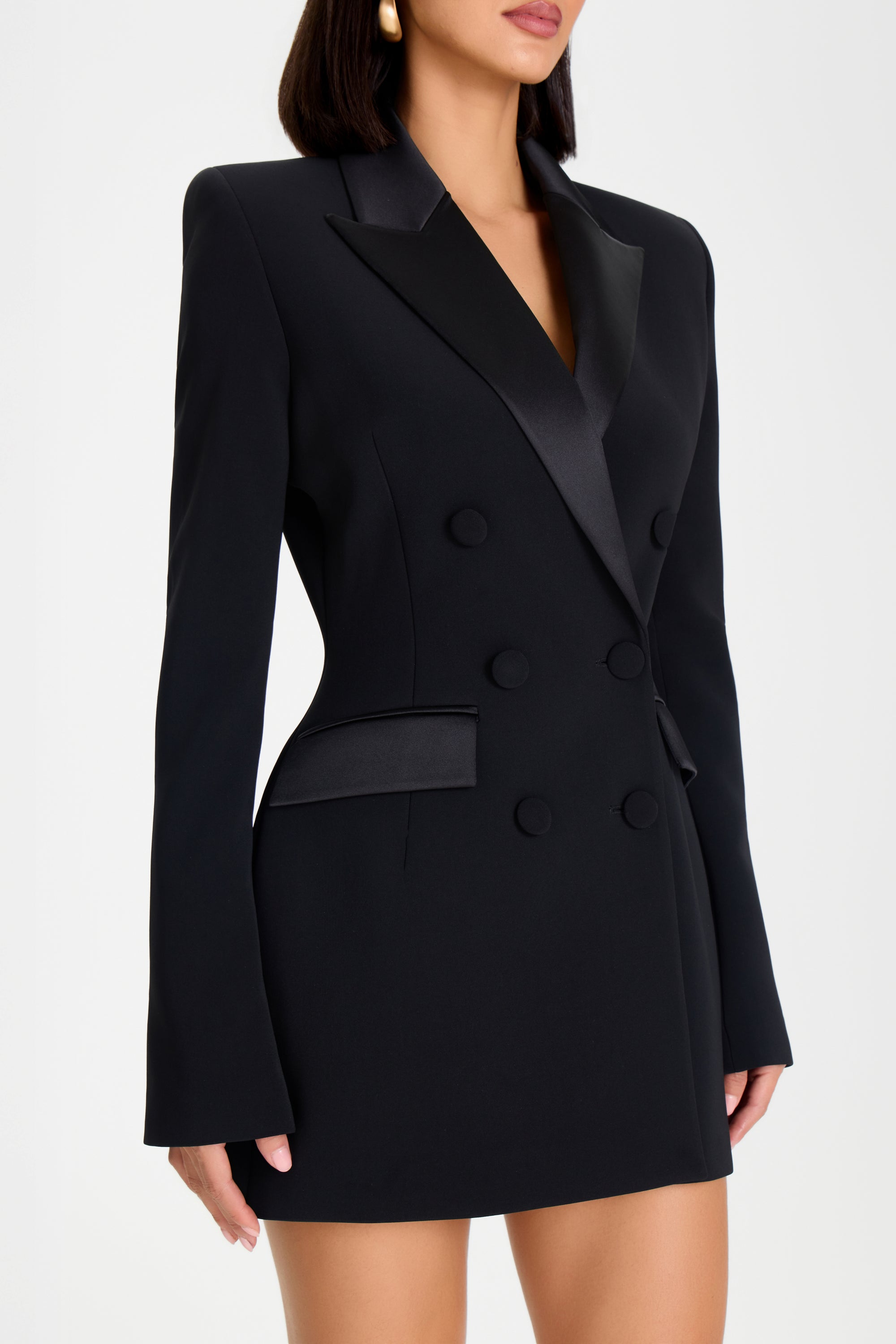 MONICA BLACK BLAZER DRESS