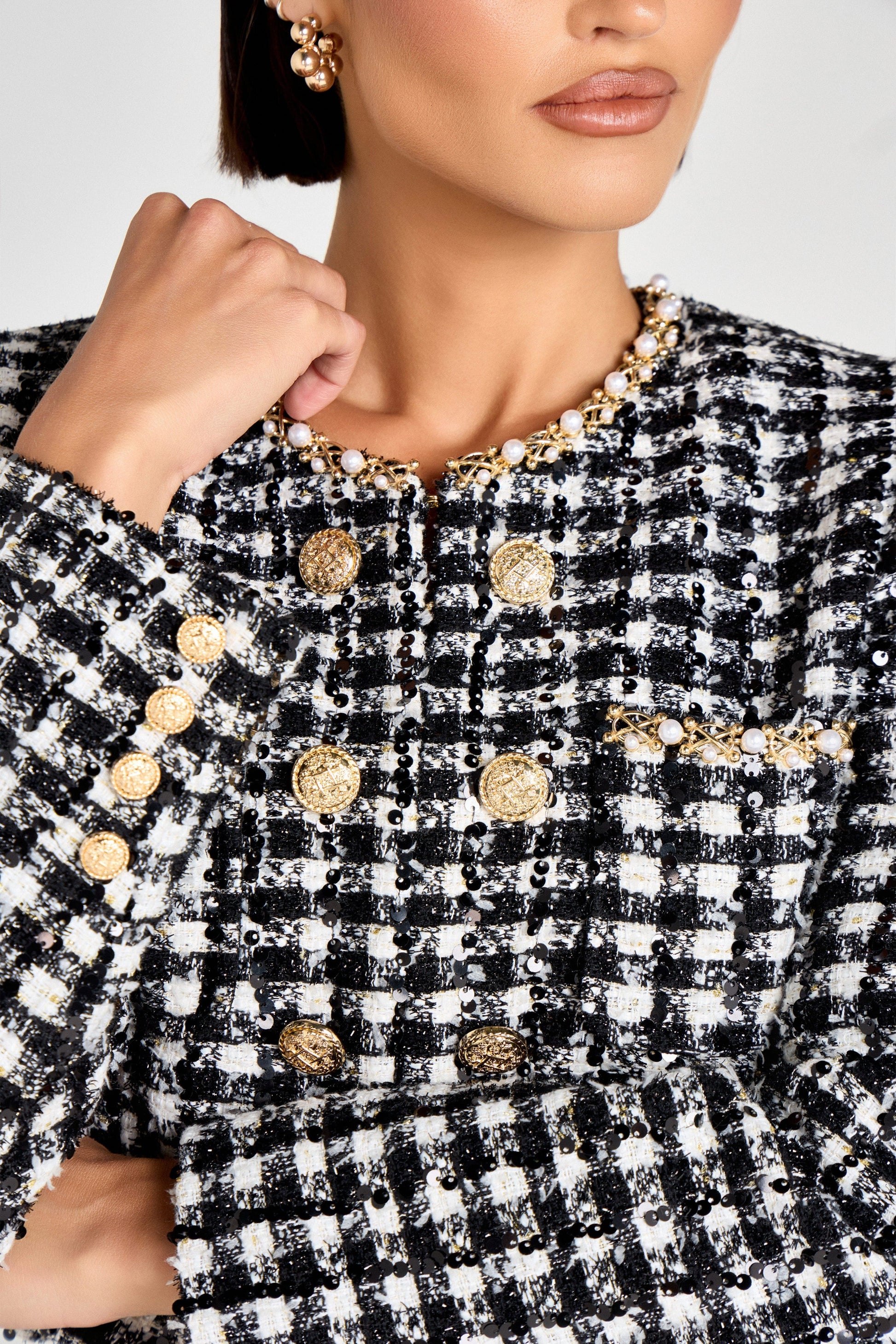 NADINE MERABI Jackets Remy Check Jacket