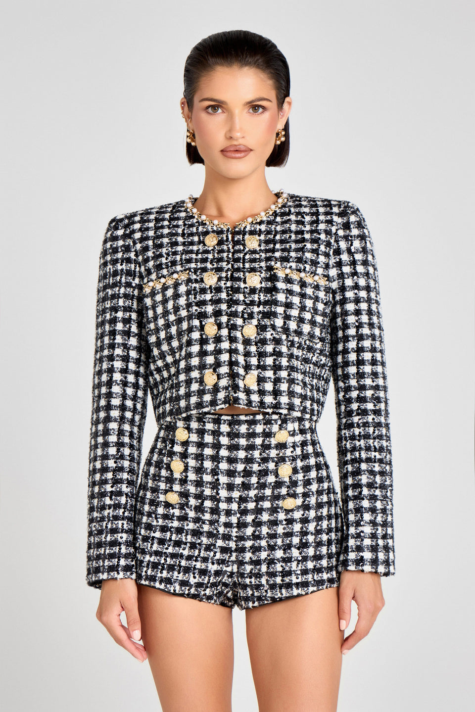 NADINE MERABI Jackets Remy Check Jacket