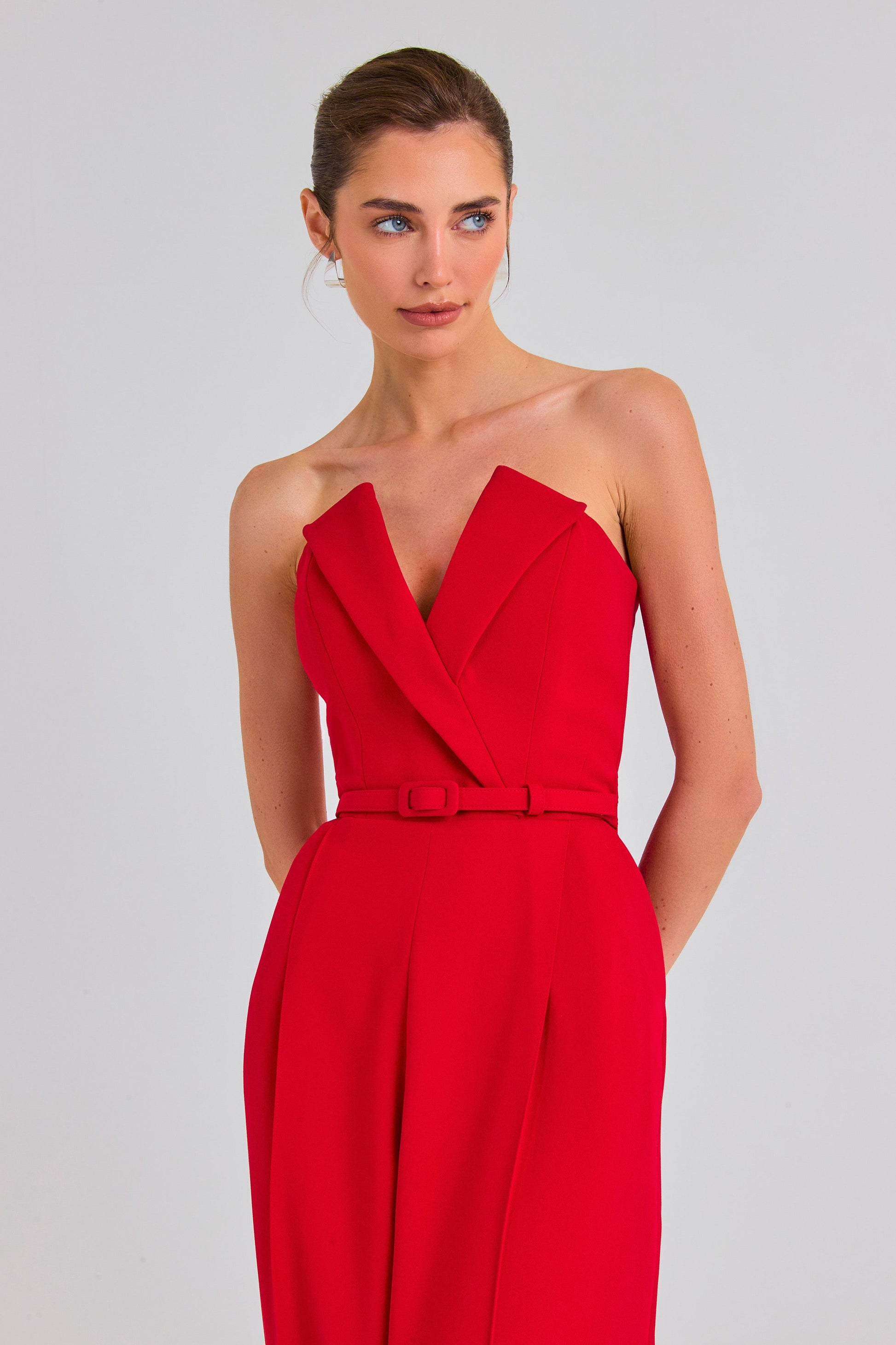 NADINE MERABI Jumpsuits Vanessa Red Jumpsuit