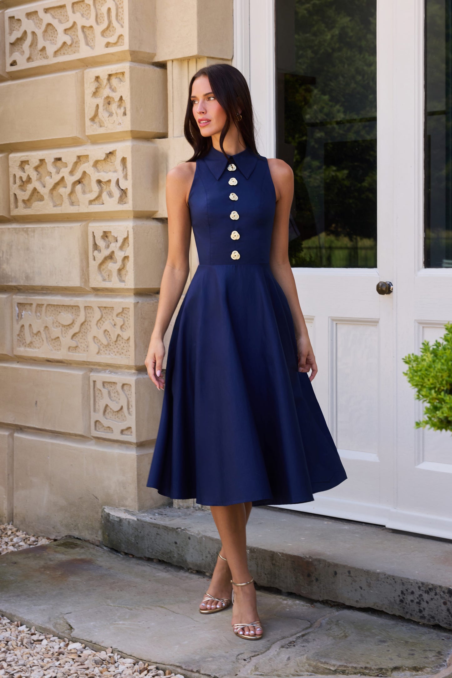 MIDI Dresses Laura Navy Dress