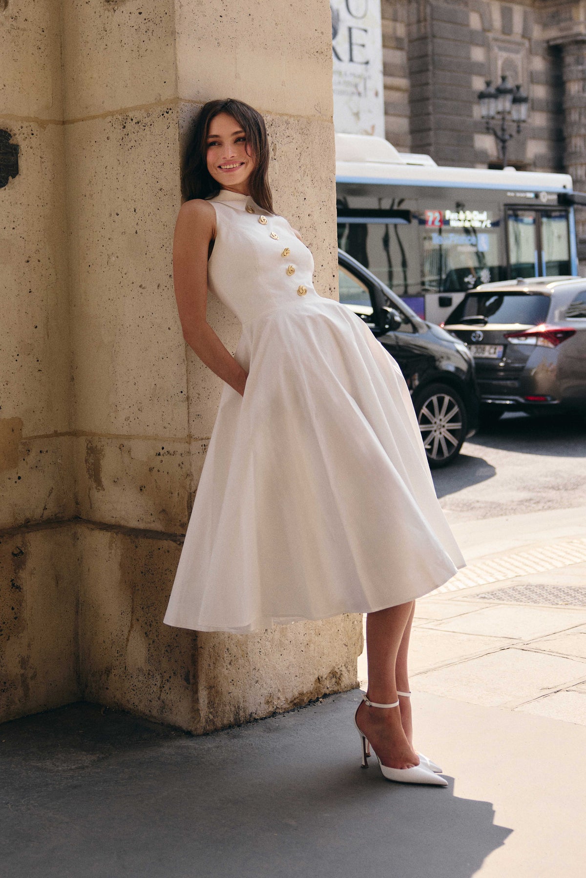 MIDI Dresses Laura White Dress