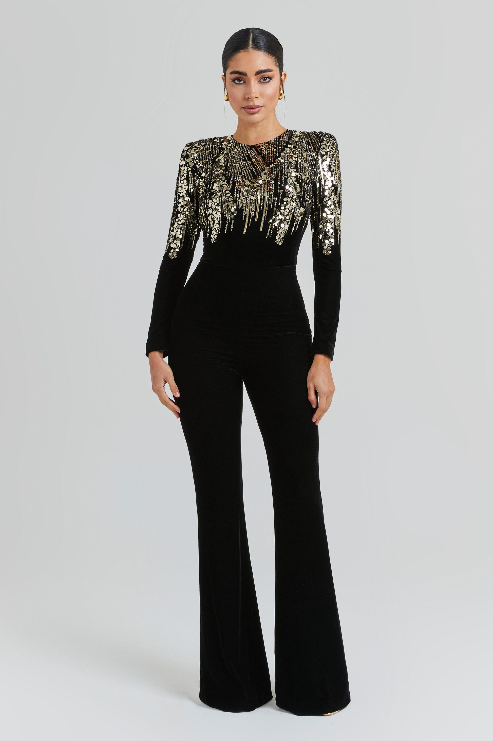 Nadine Merabi Jumpsuits Katarina Black Jumpsuit