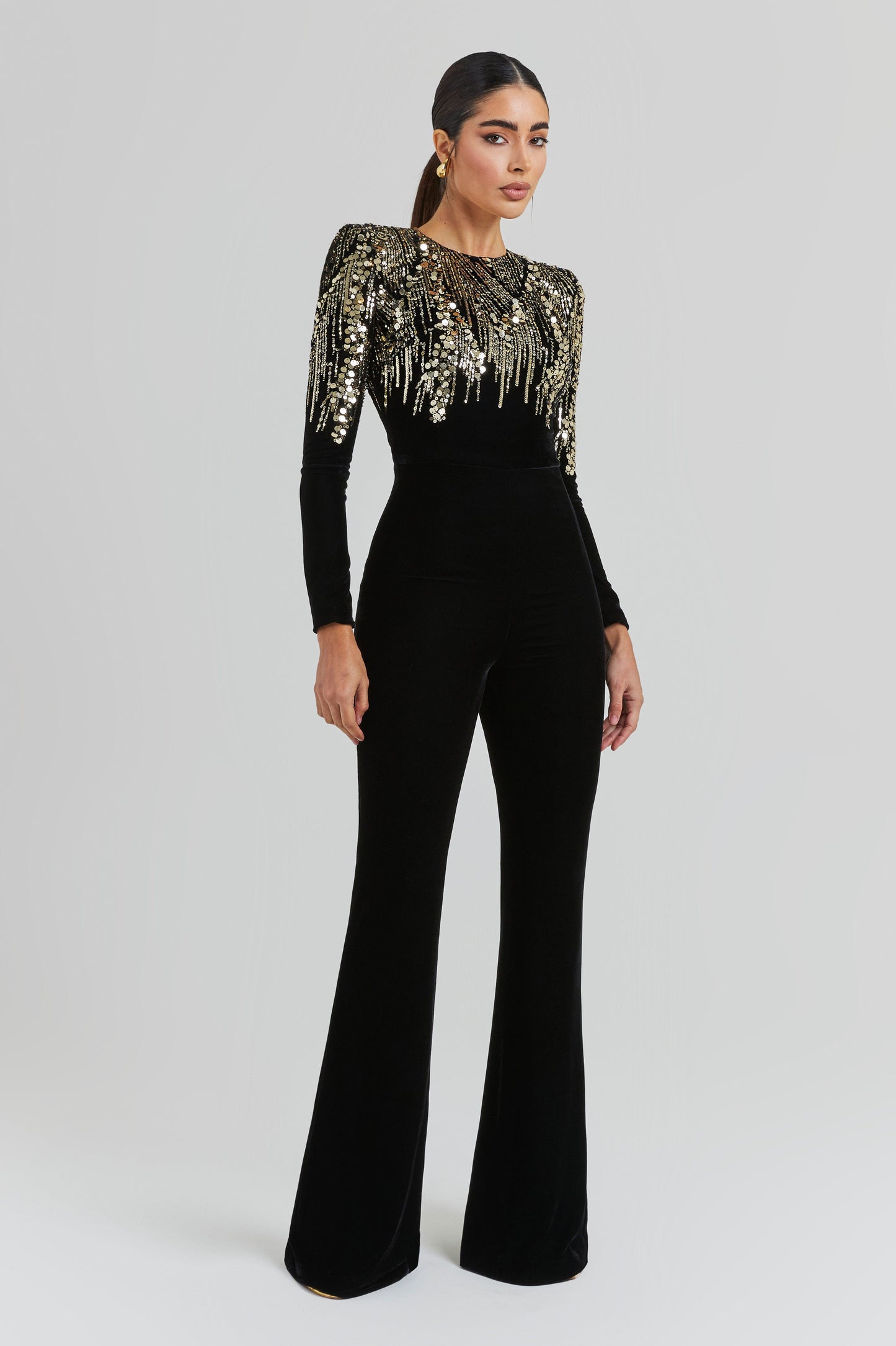 Nadine Merabi Jumpsuits Katarina Black Jumpsuit