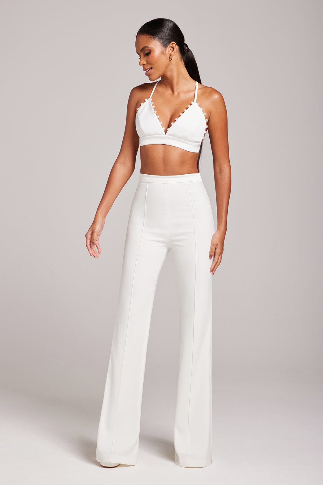 NADINE MERABI Trousers Charlotte White Pants