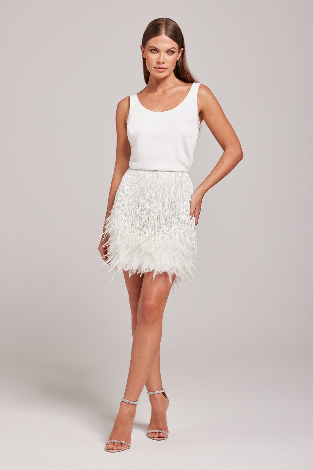 SARA White Skirt NADINE MERABI - Main Image