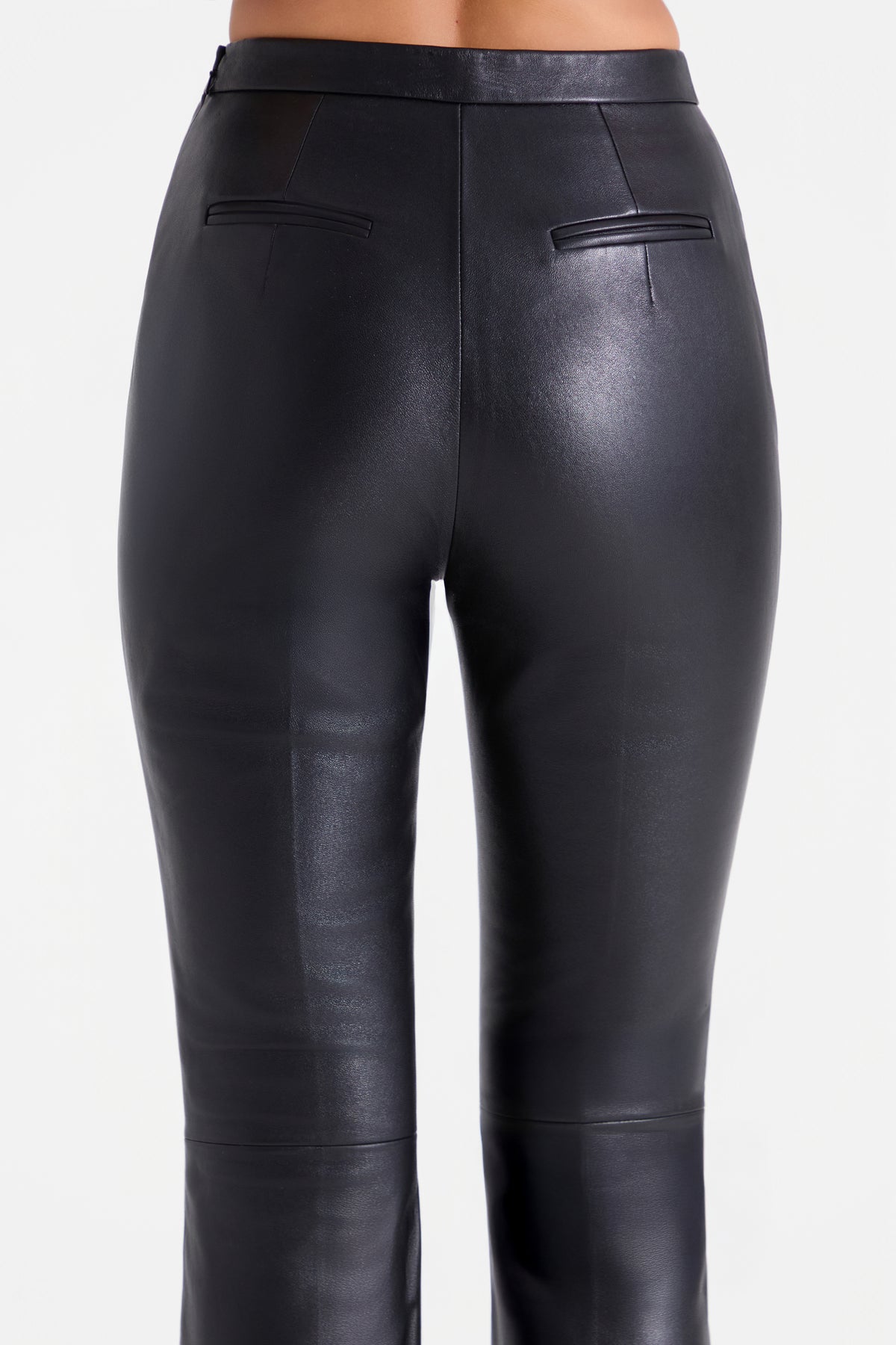 Jessie Black Leather Pants