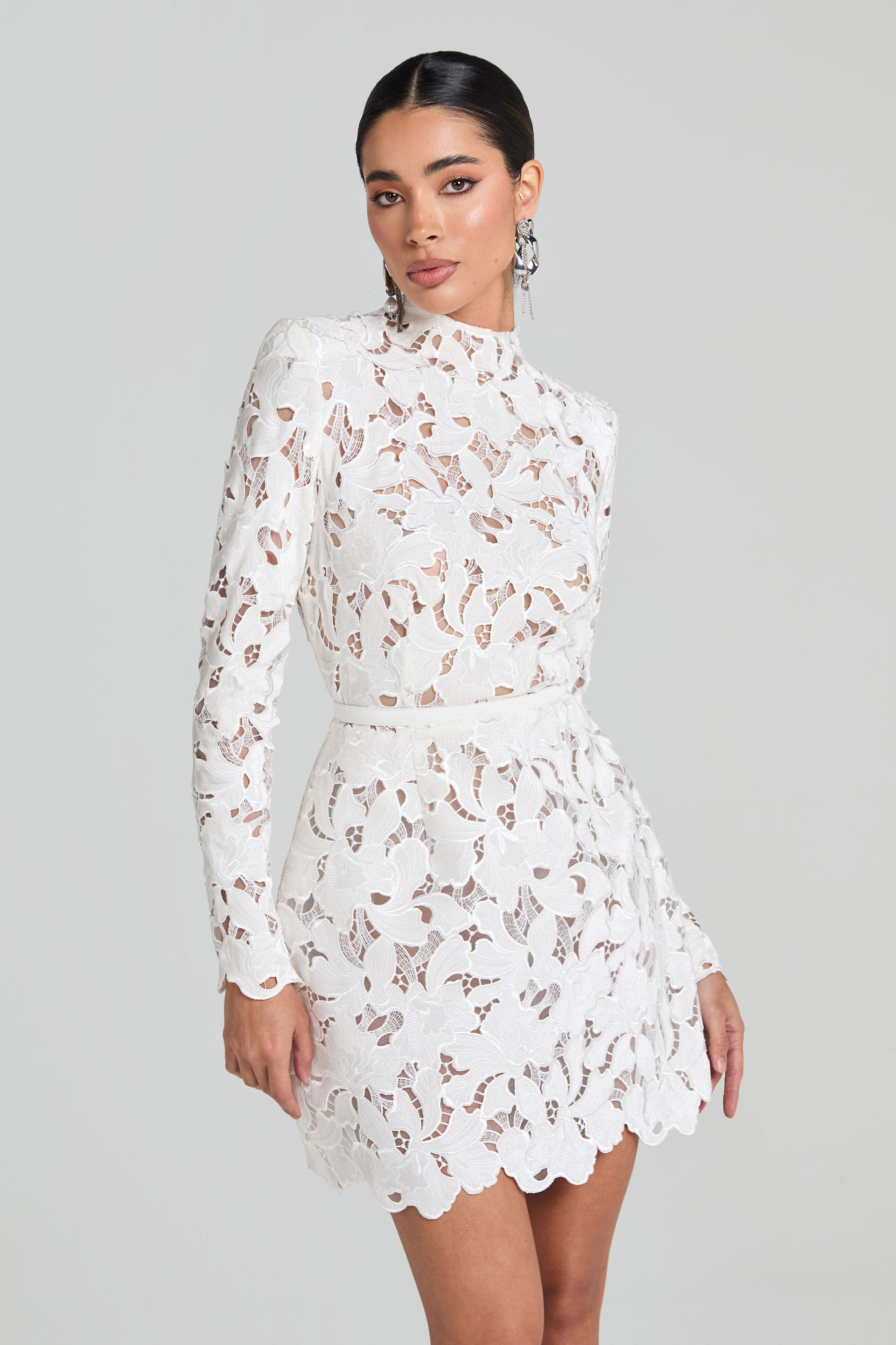Nadine Merabi Lydia Dress in White