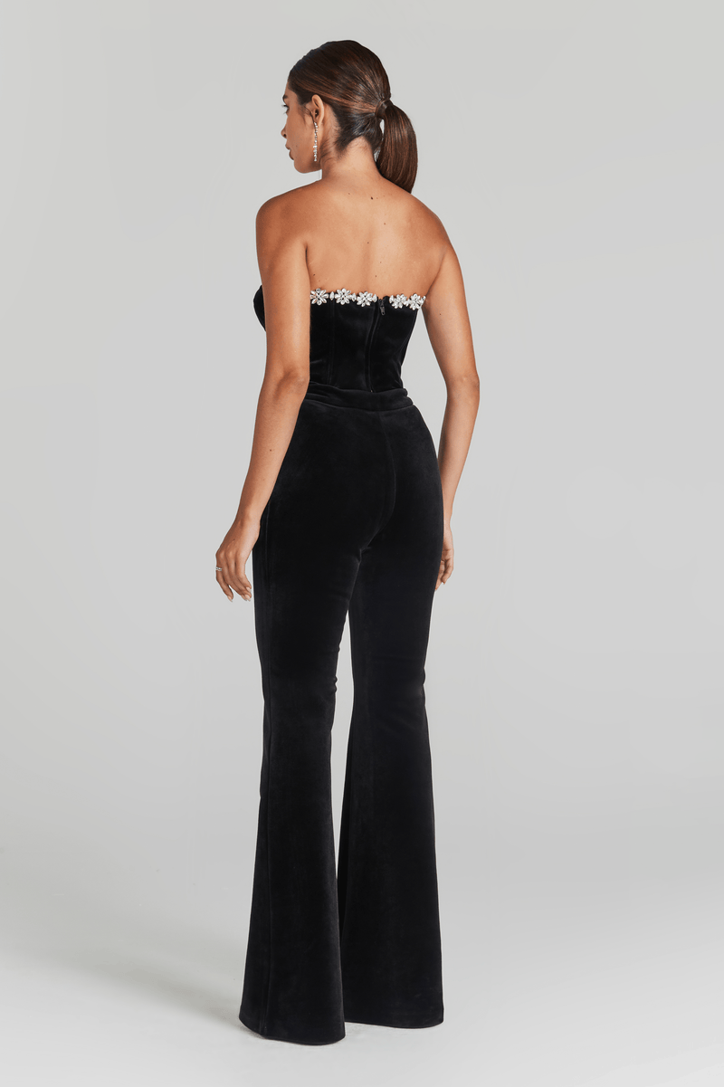 Davina Black Corset Top