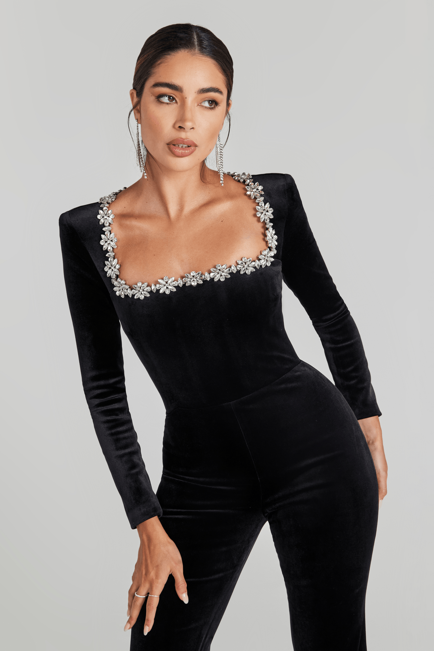 nadine merabi kimberly black dress Kimberly Square Neck Black Mini Dress