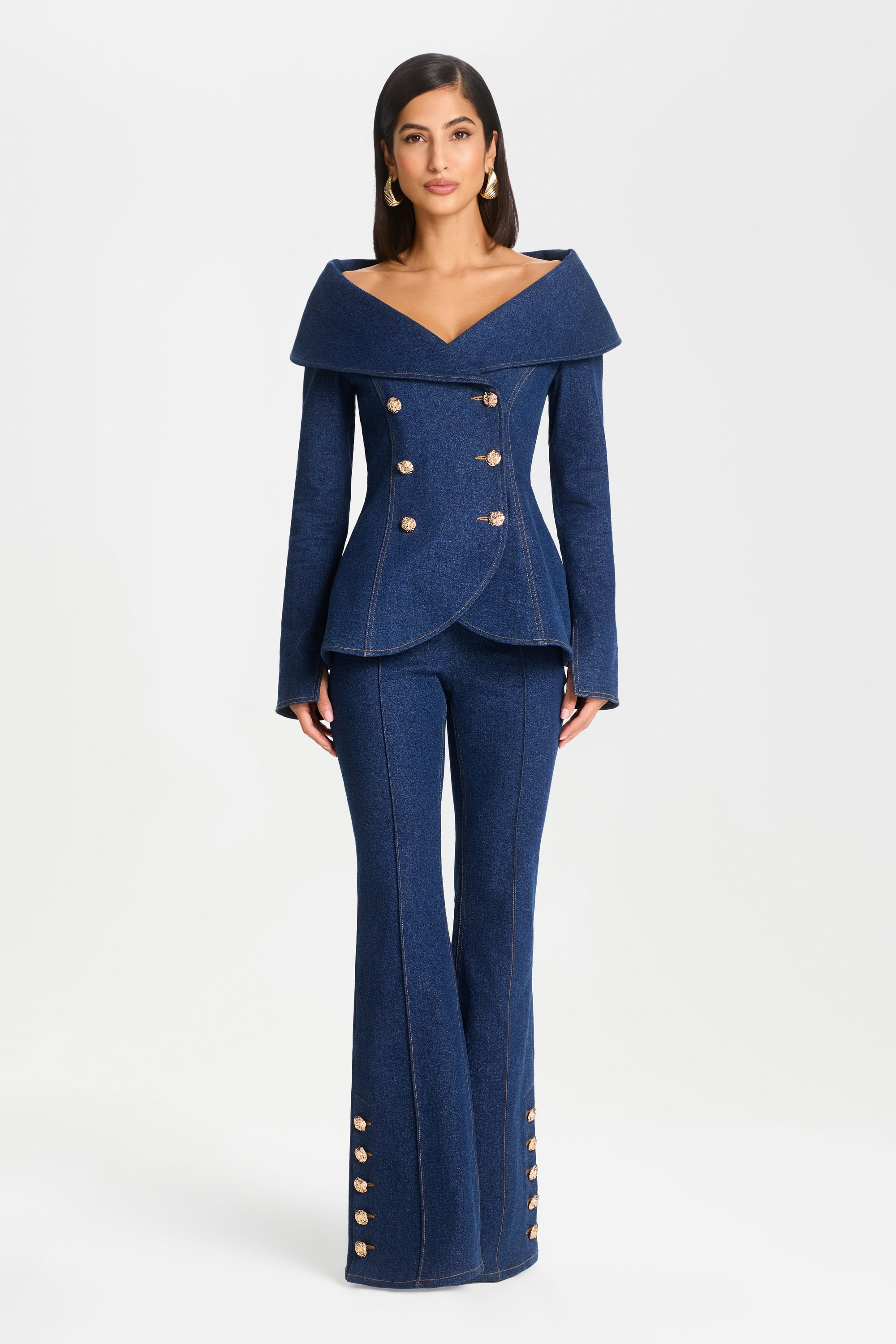TROUSER Trousers Kendra Dark Denim Pants