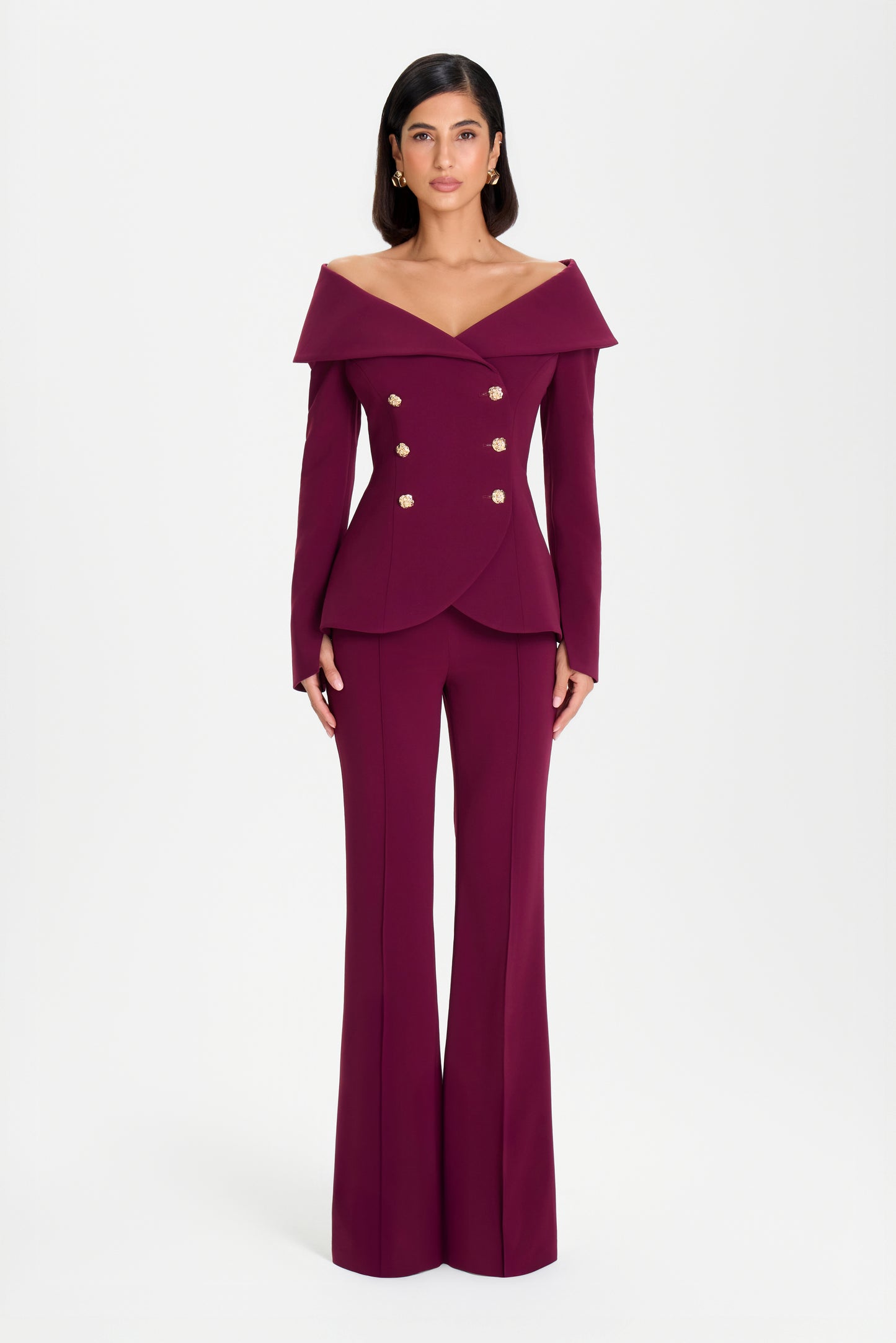Charlotte Burgundy Pants
