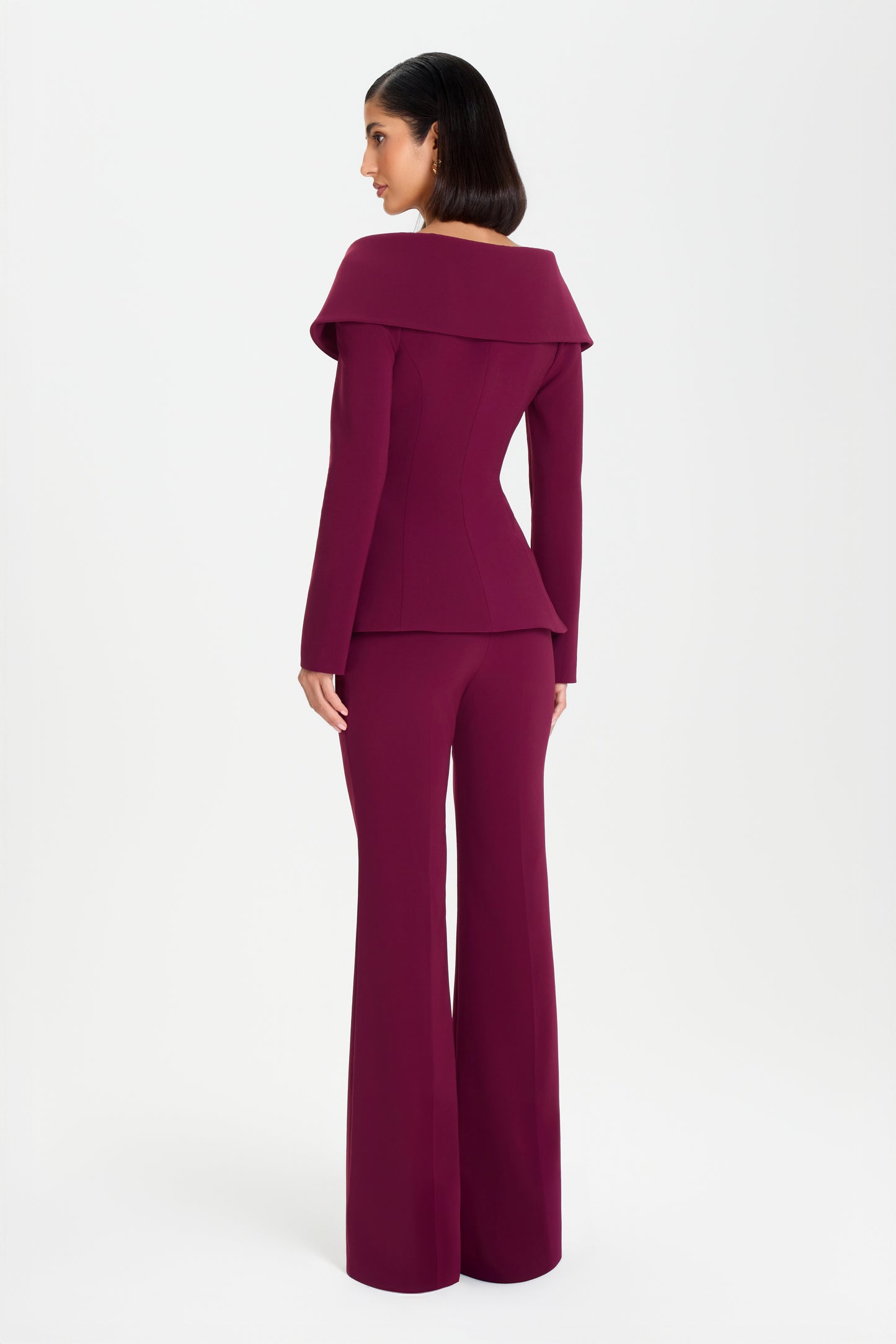 Abigail Burgundy Blazer