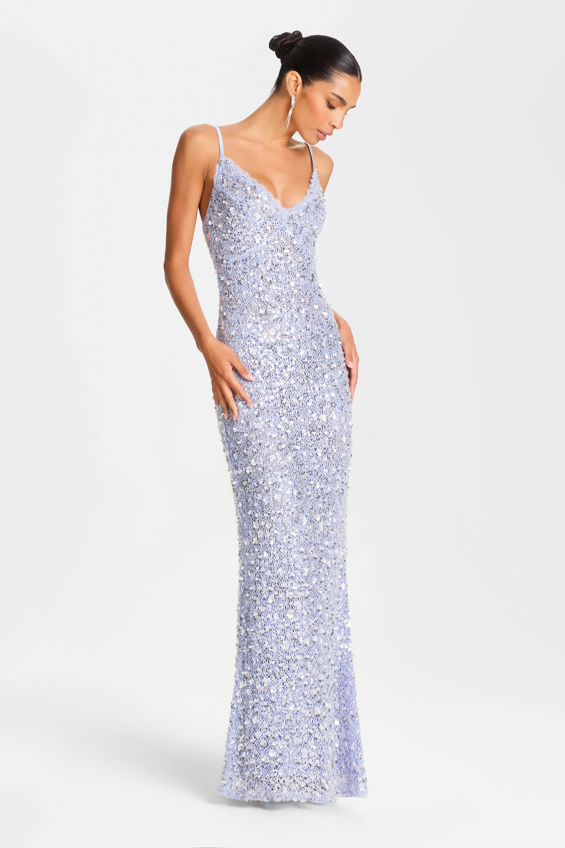 Nadine Merabi Ariana Lilac Dress 4