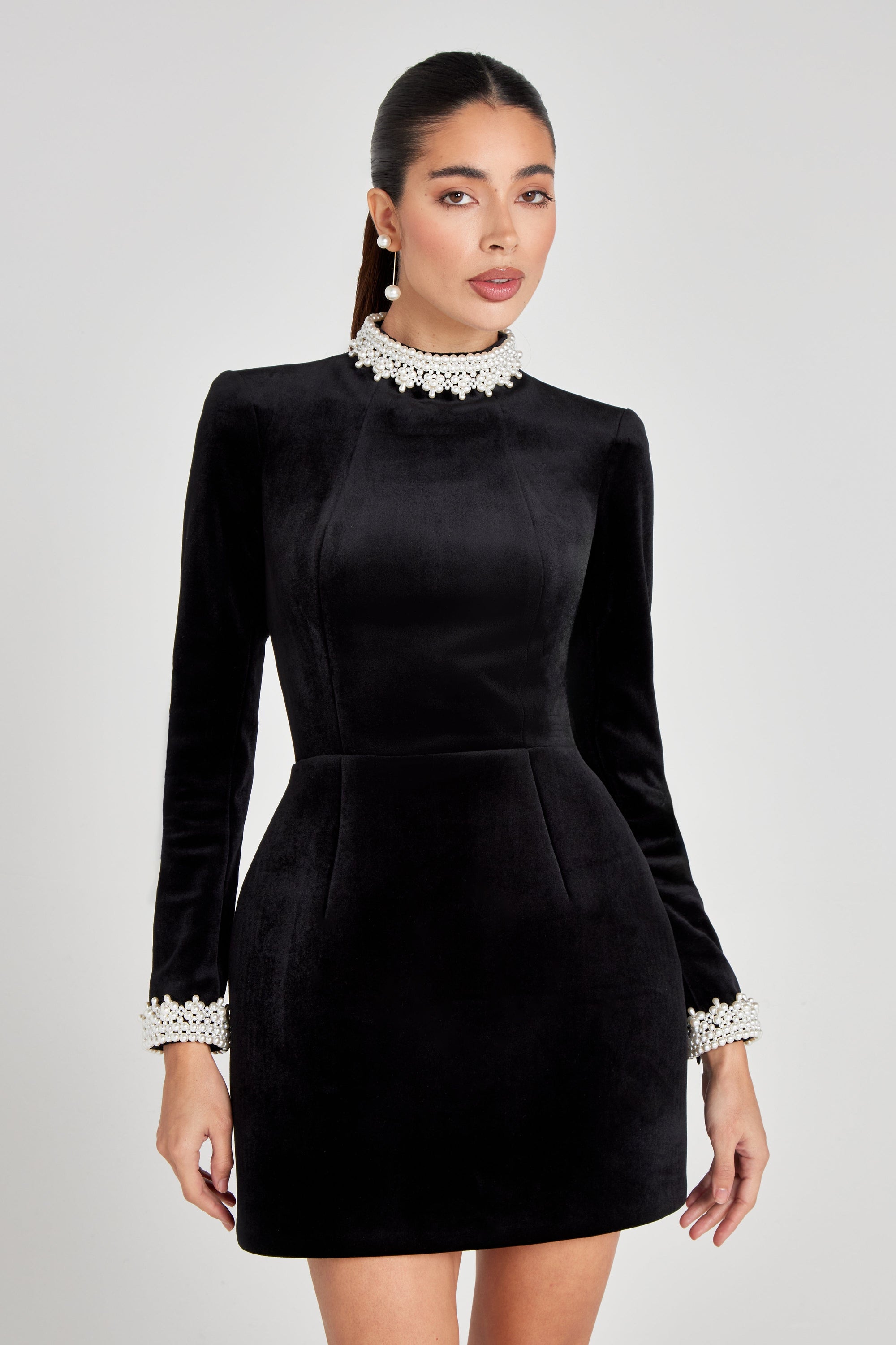 NADINE MERABI Dresses Audrina Black Dress