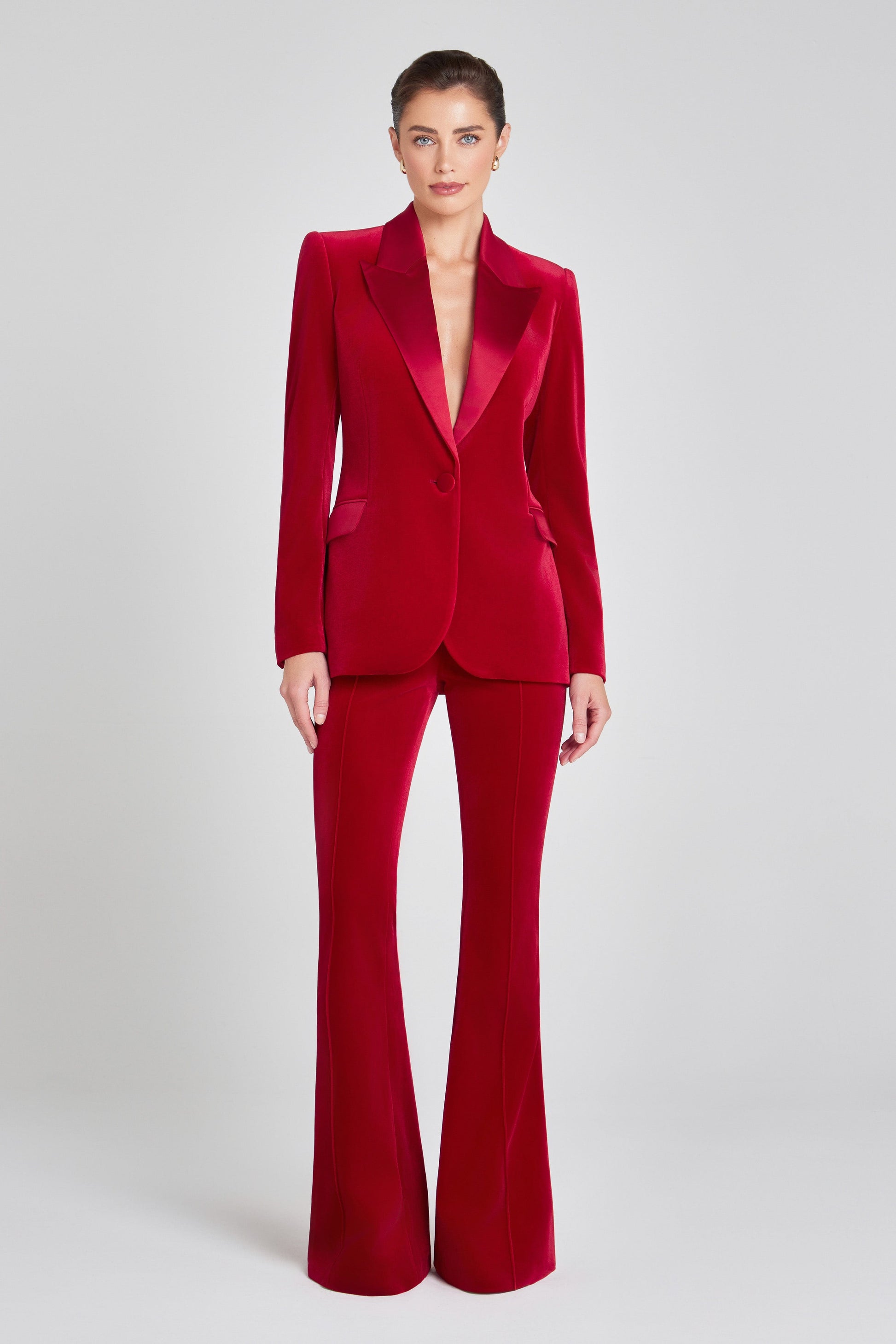 Nadine Merabi Beatrice Trousers in Red Nadine Merabi Beatrice Trousers in Red