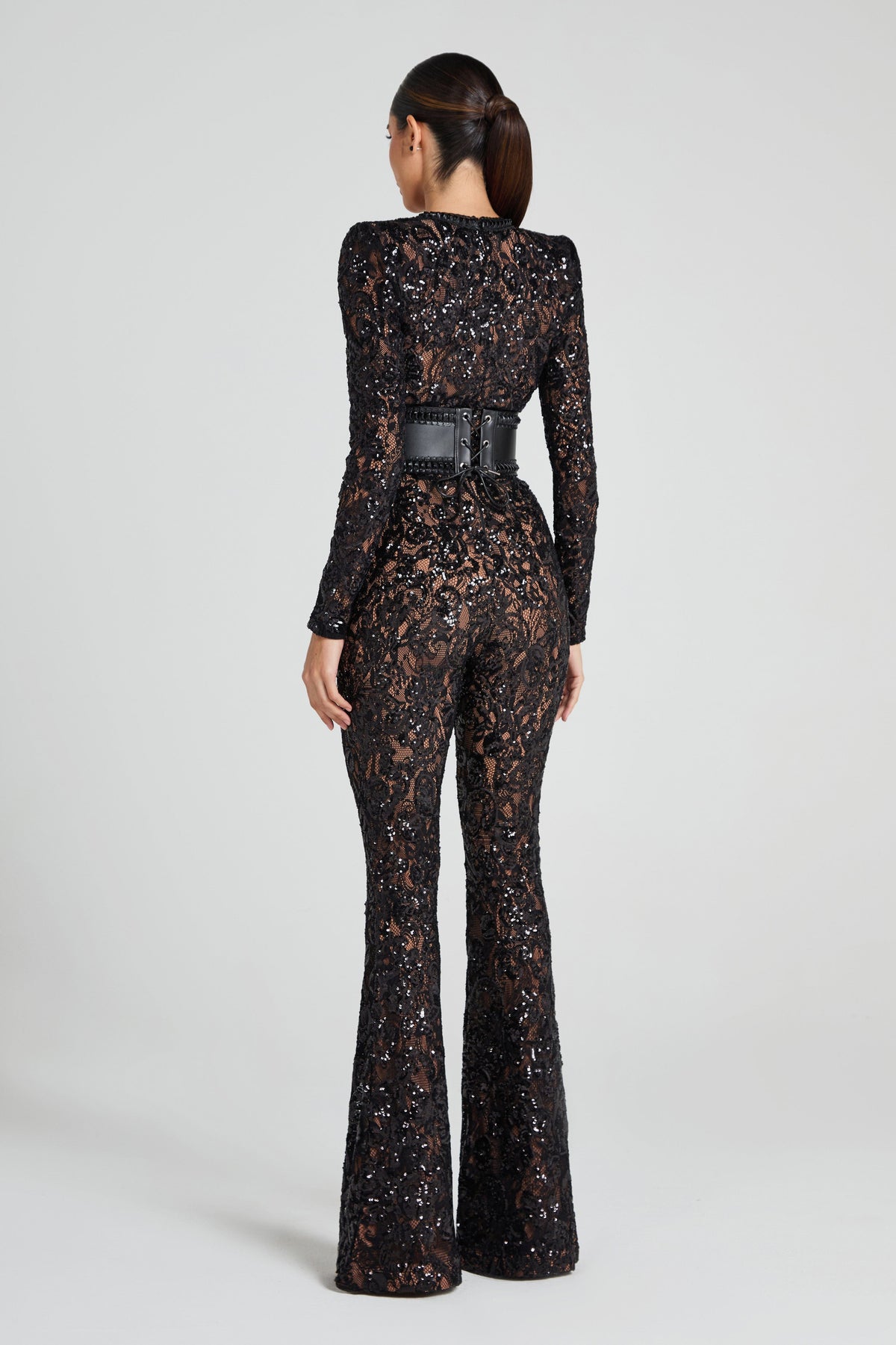 Nadine Merabi Jumpsuits Bella Black Jumpsuit