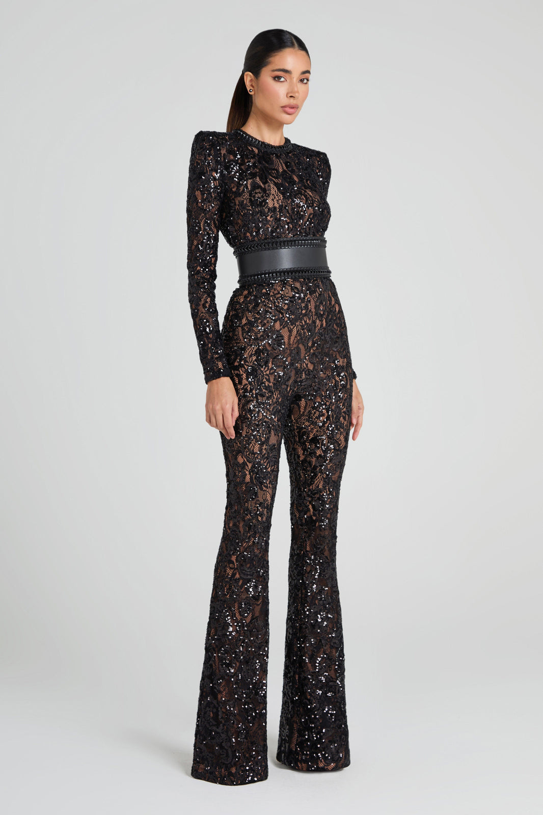 Nadine Merabi Jumpsuits Bella Black Jumpsuit