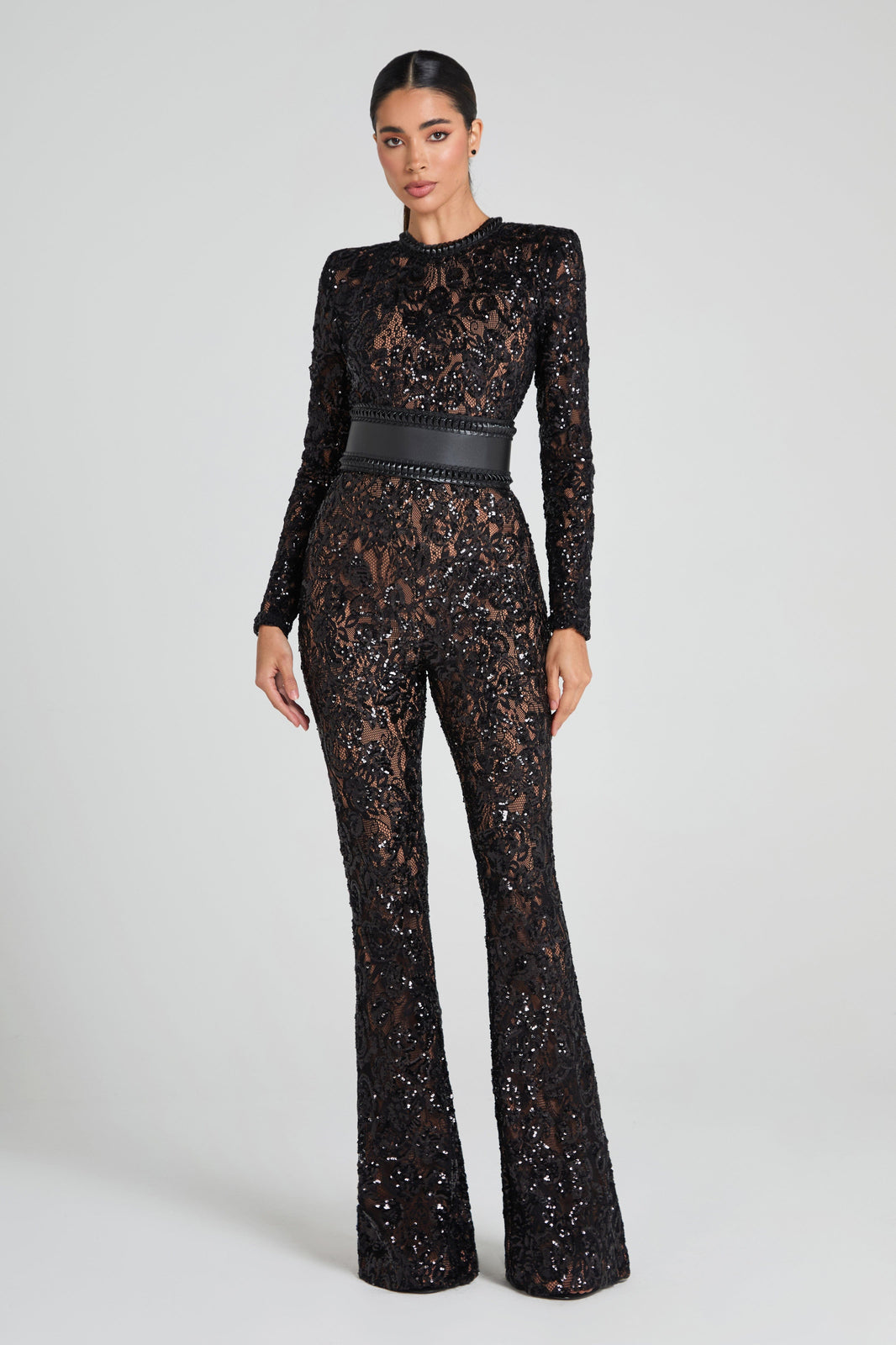 Nadine Merabi Jumpsuits Bella Black Jumpsuit