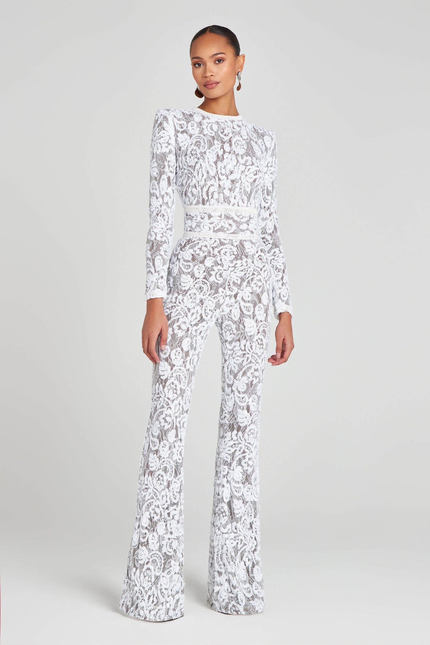NELLA Ribbed Jumpsuit - White