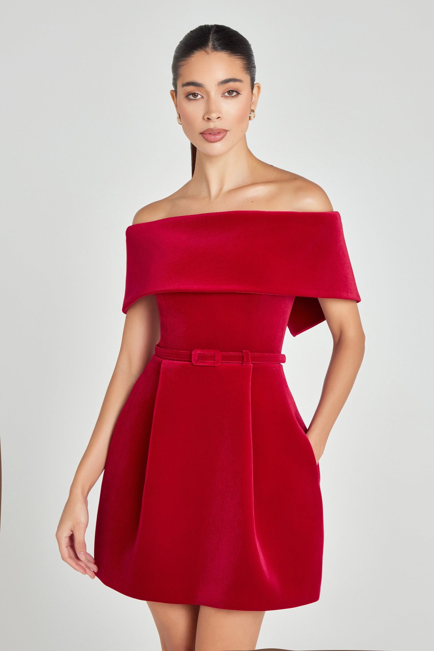 NADINE MERABI Dresses Carmen Red Dress