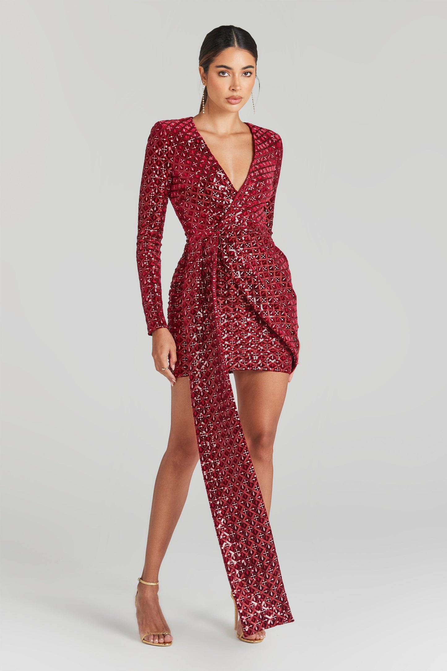 NADINE MERABI Dresses Chrissy Red Dress