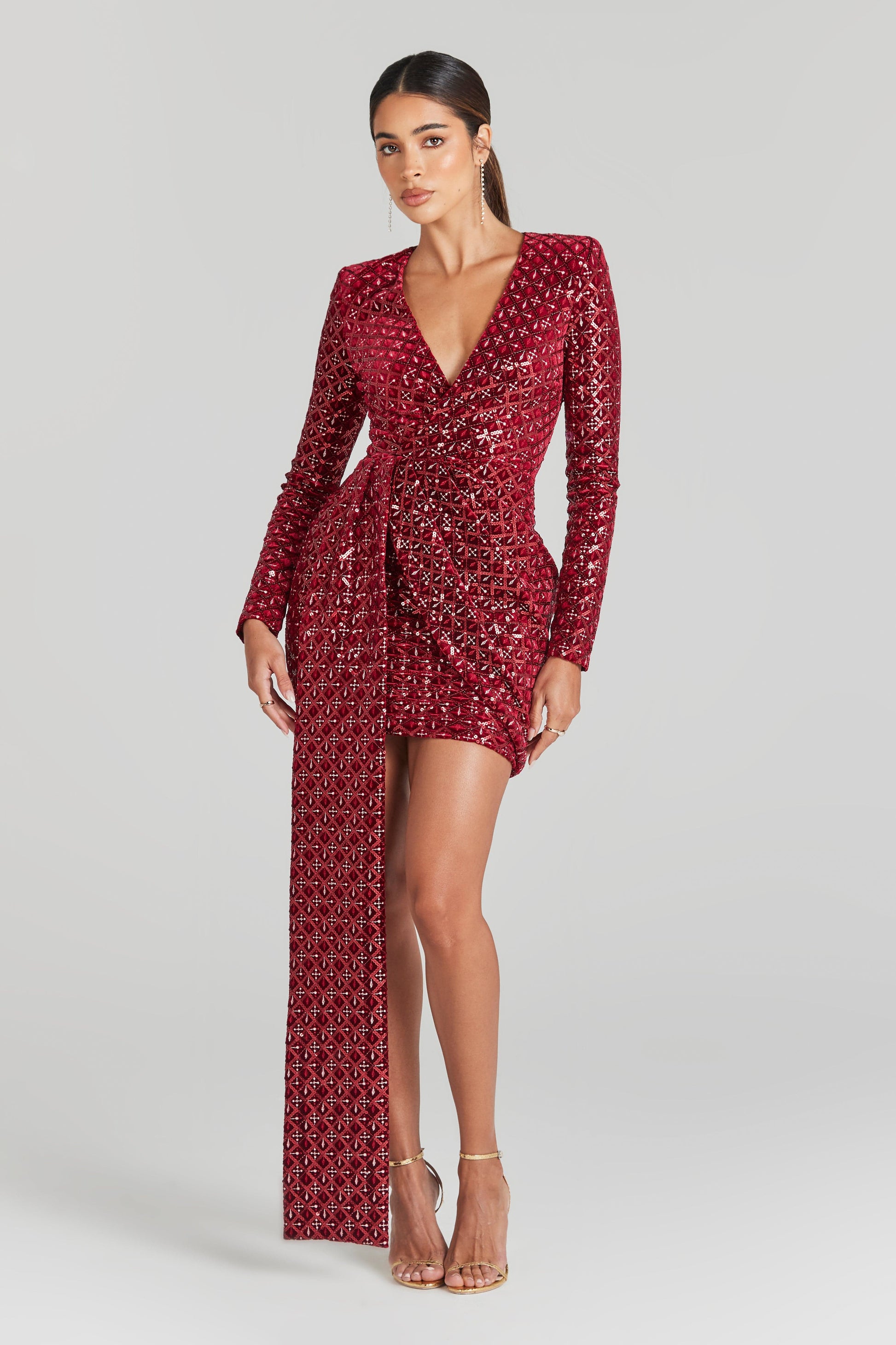 NADINE MERABI Dresses Chrissy Red Dress