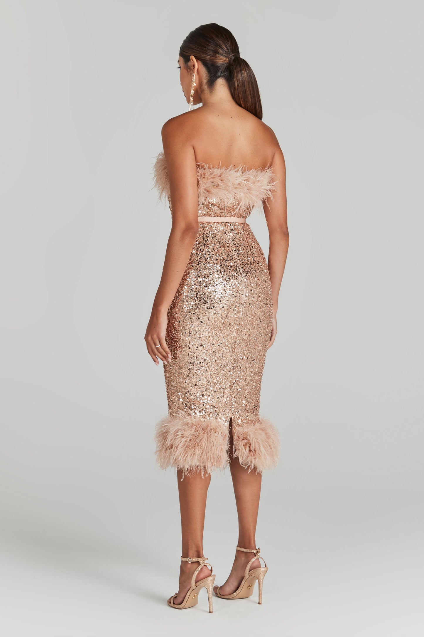 Nadine Merabi Dresses Katie Champagne Dress