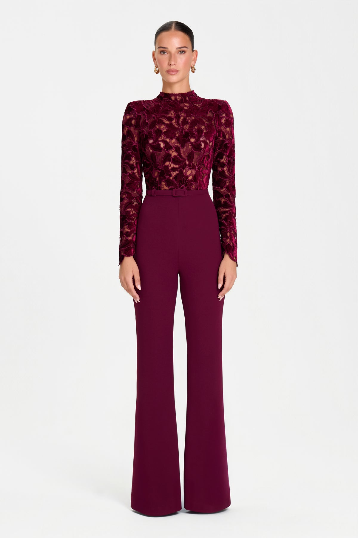 ELEANOR BURGUNDY JUMPSUIT