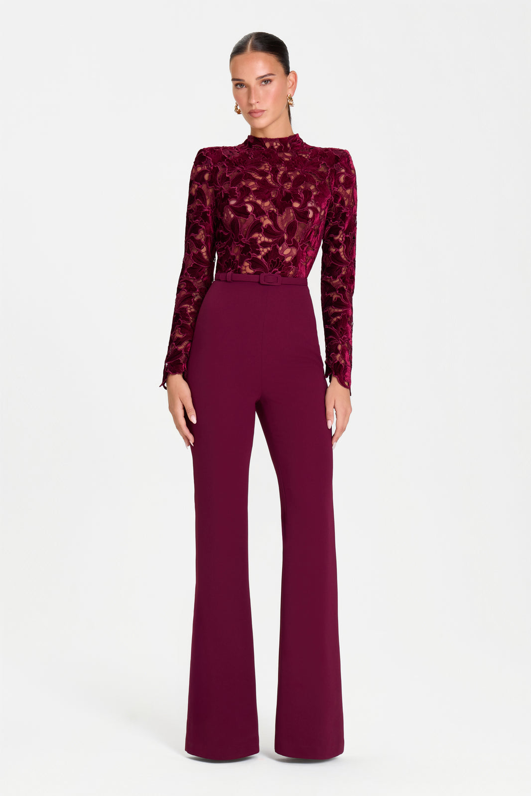 ELEANOR BURGUNDY JUMPSUIT