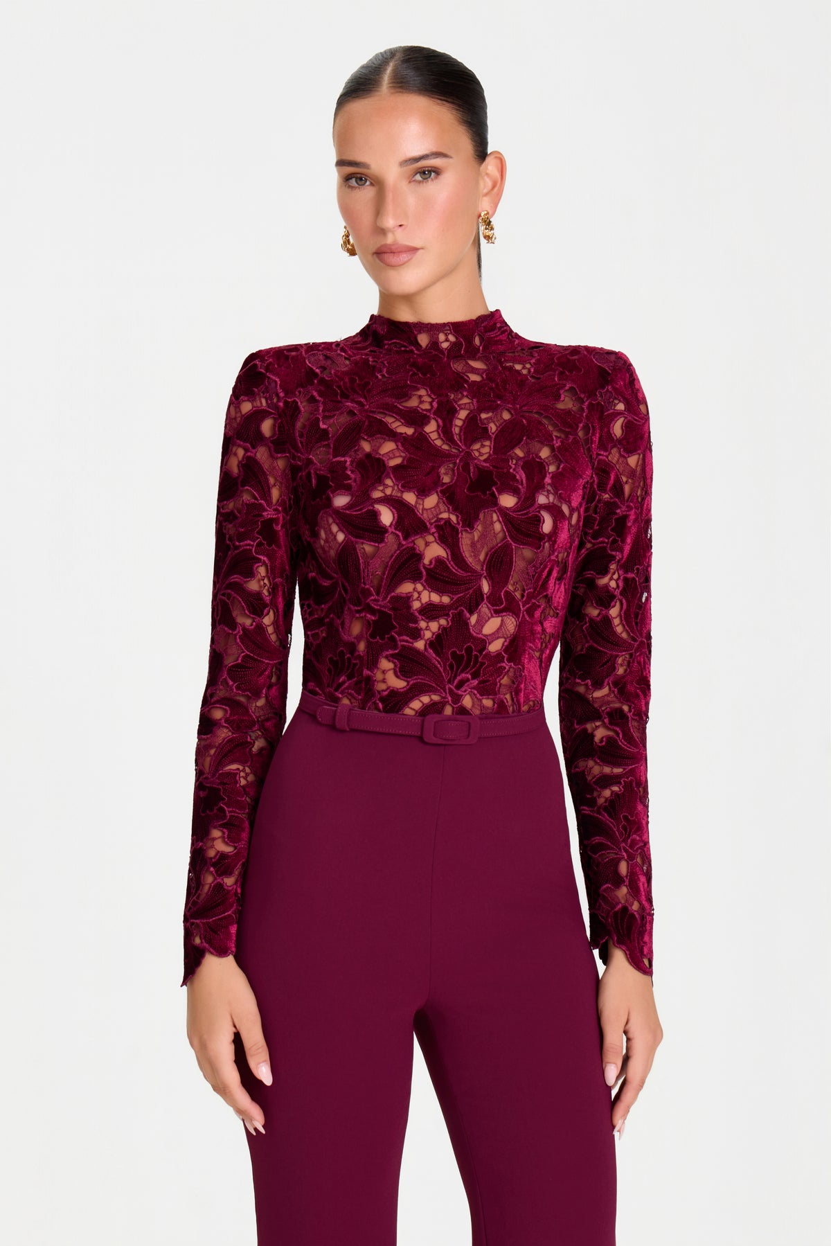 ELEANOR BURGUNDY JUMPSUIT