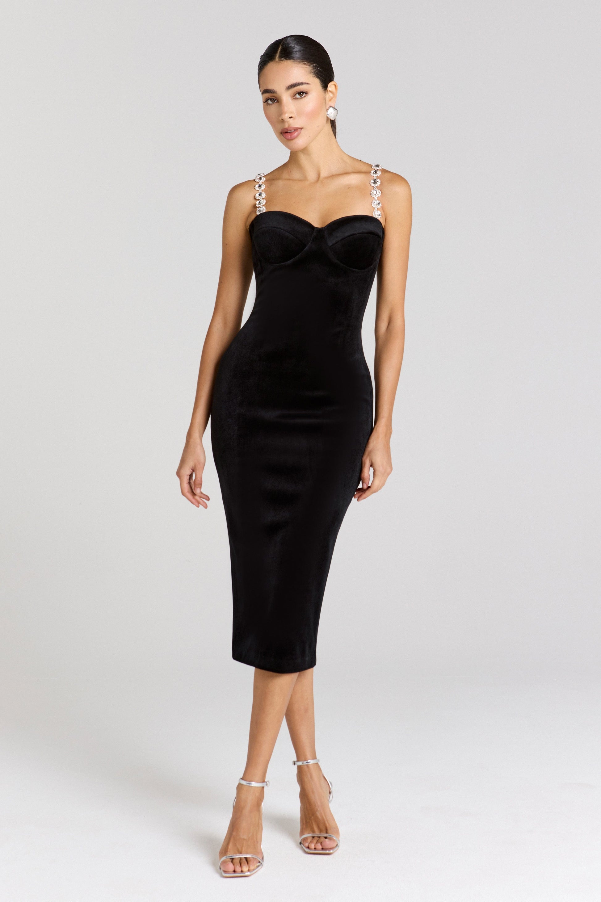 Eliza Black Dress | NADINE MERABI Eliza Black Dress | NADINE MERABI