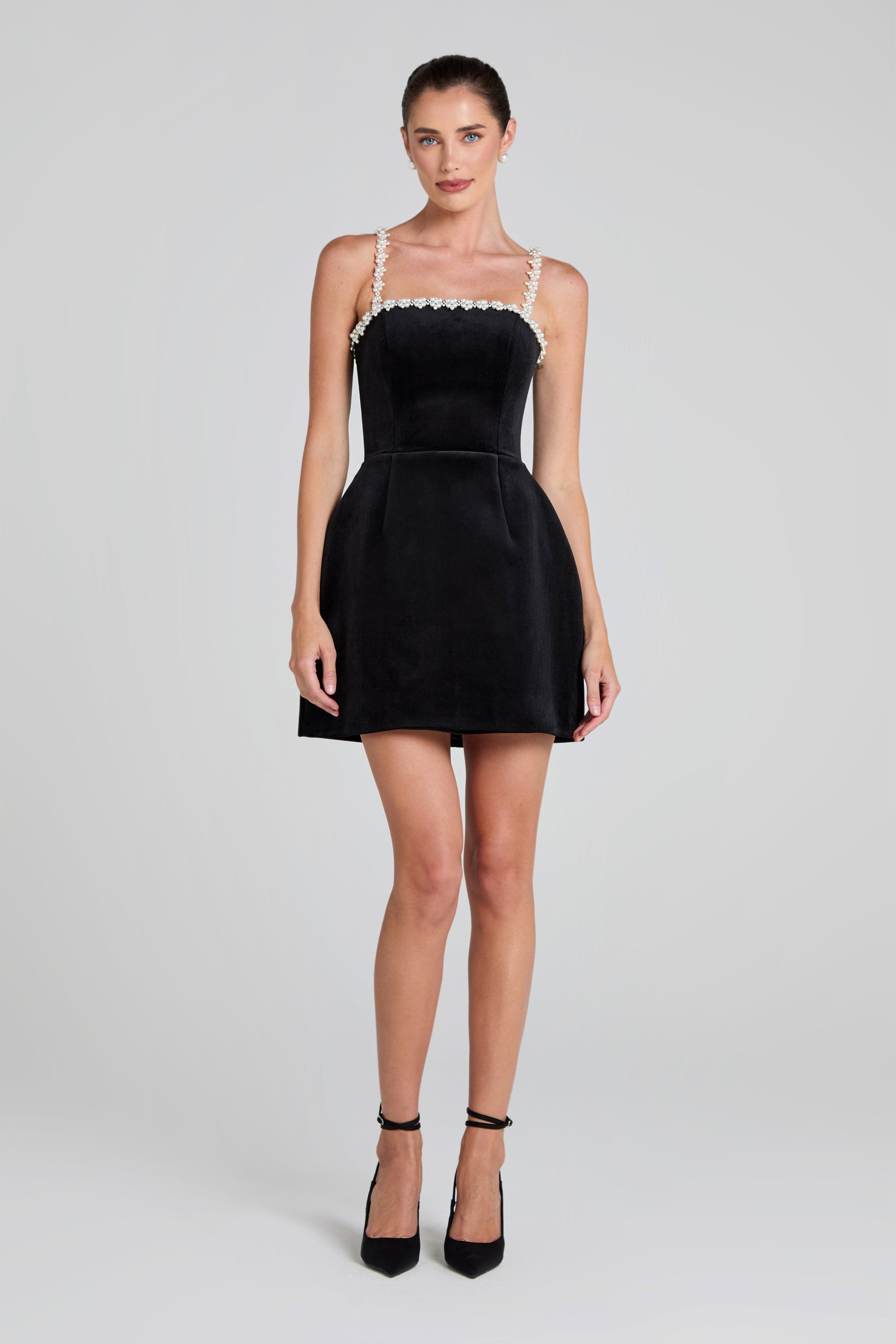 Nadine Merabi Em Velvet Black Dress 16 Nadine Merabi Em Velvet Black Dress 16