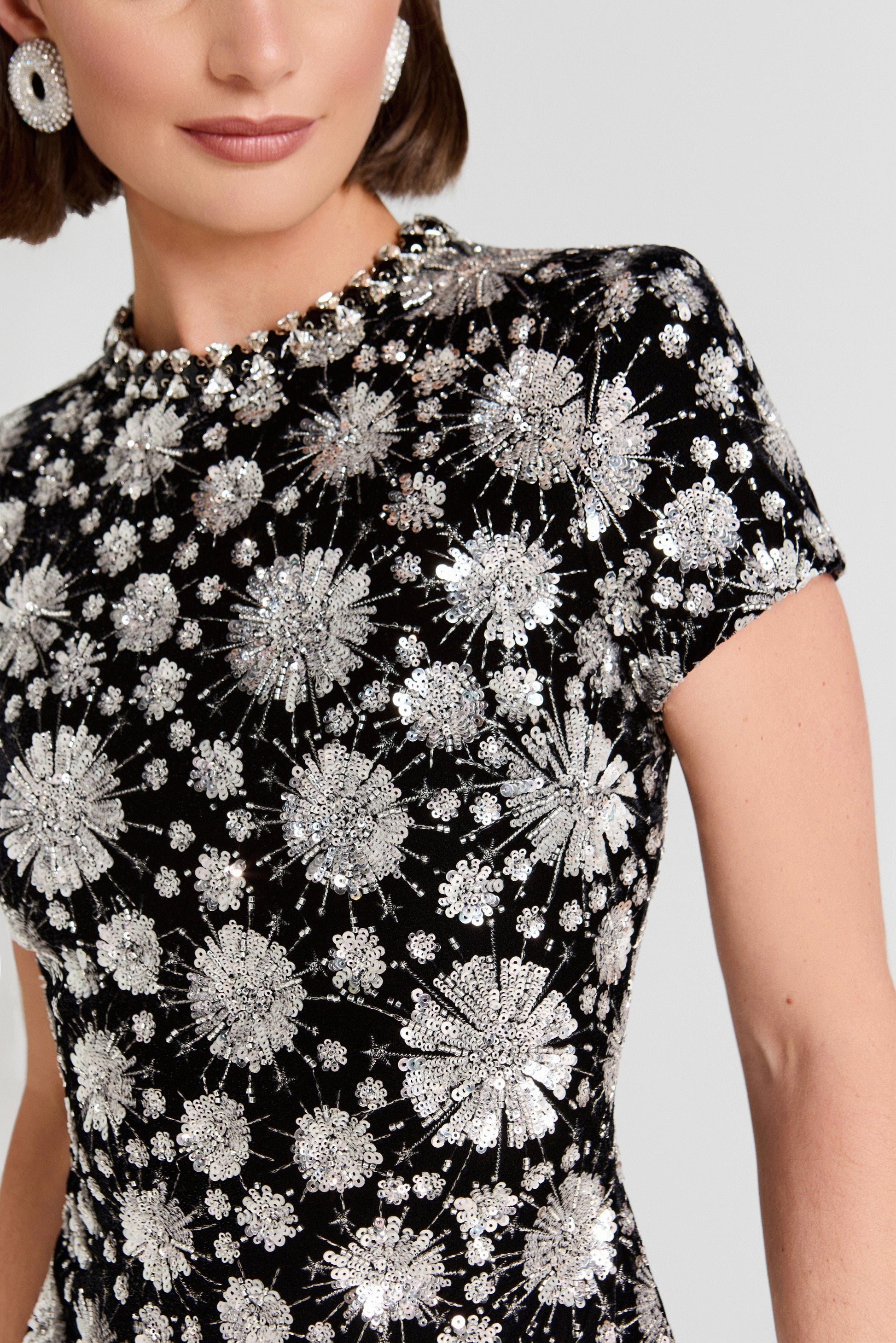 NADINE MERABI Dresses Evie Silver Dress