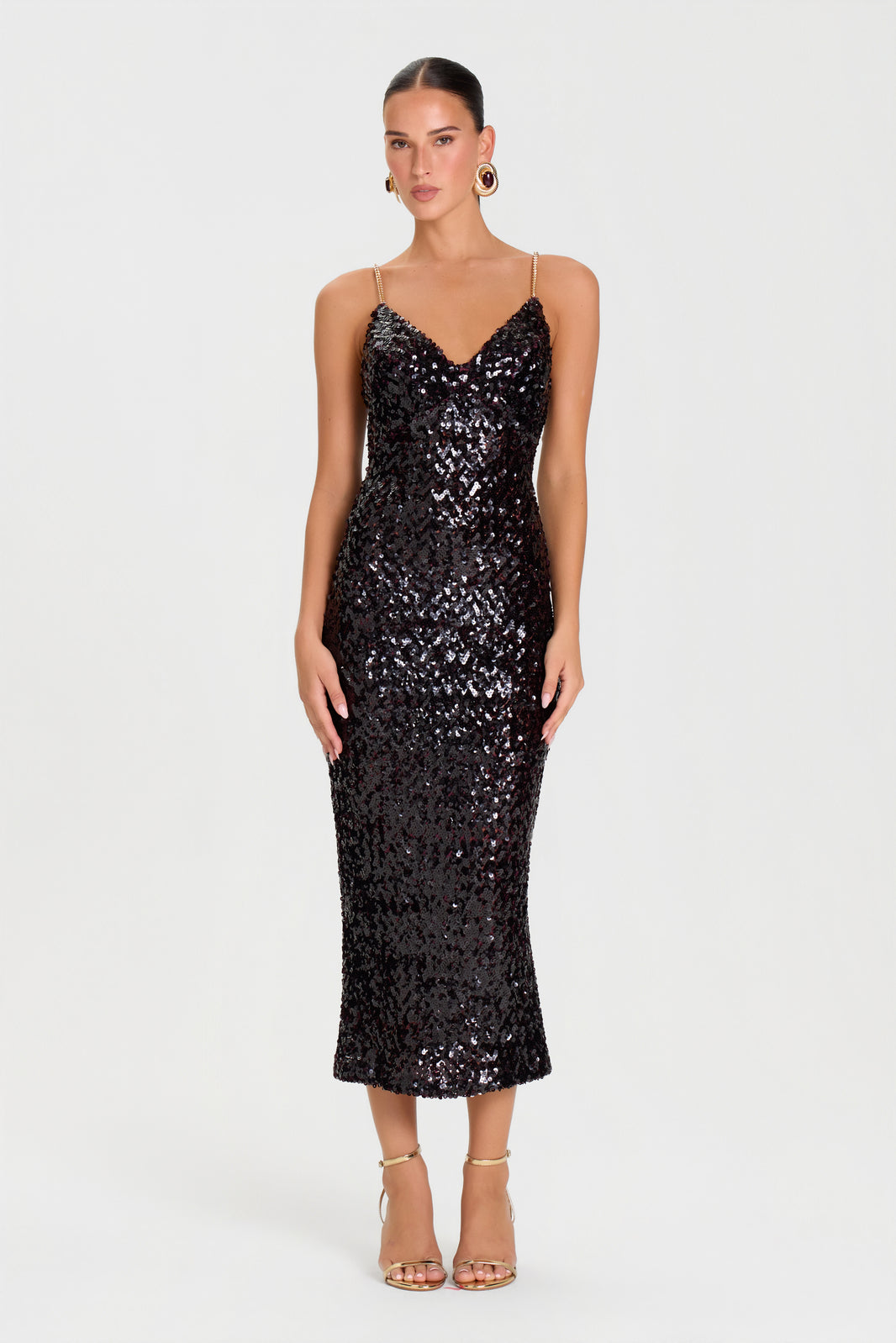 GINA BURGUNDY DRESS